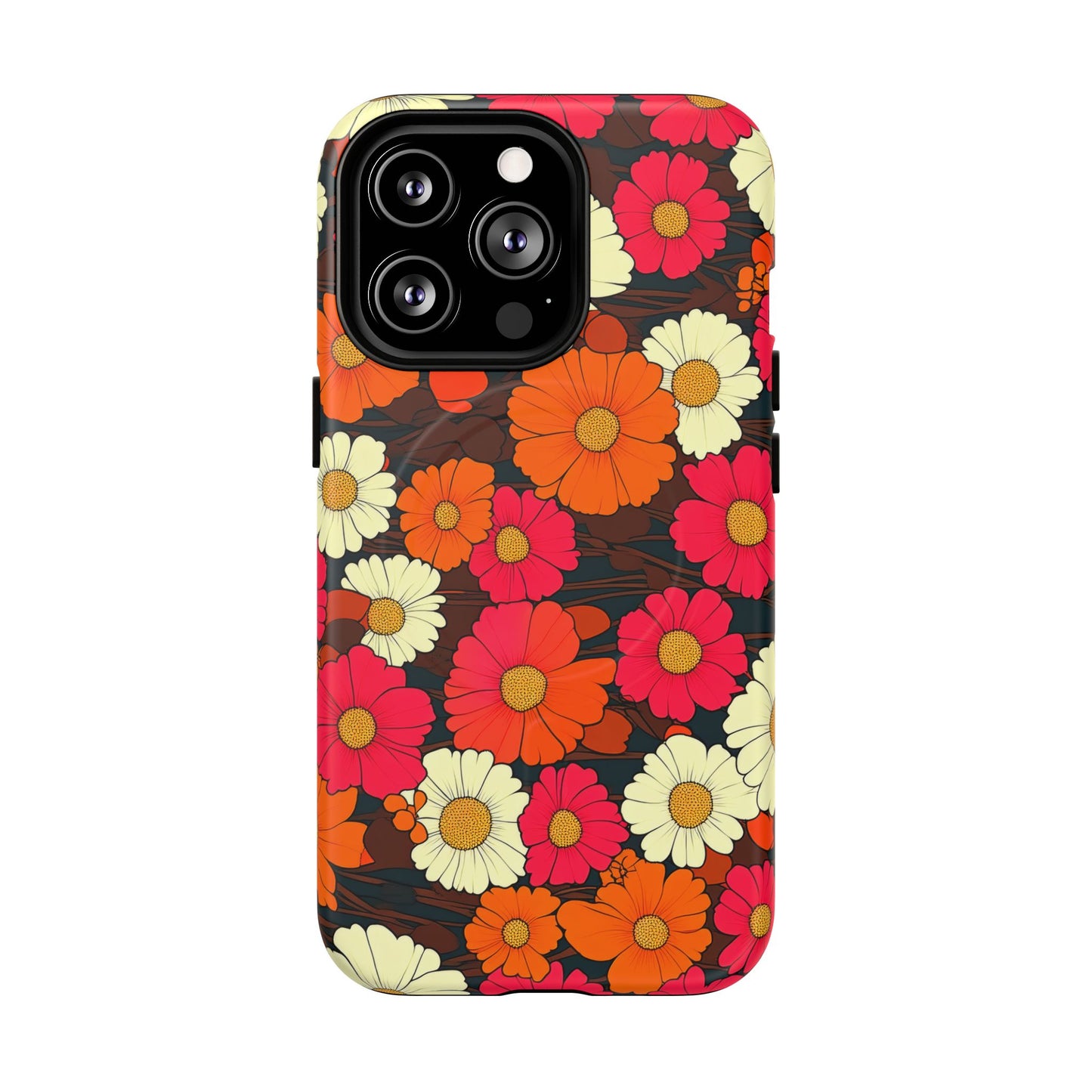 Flower Power Vintage Phone Tough Magnetic Case