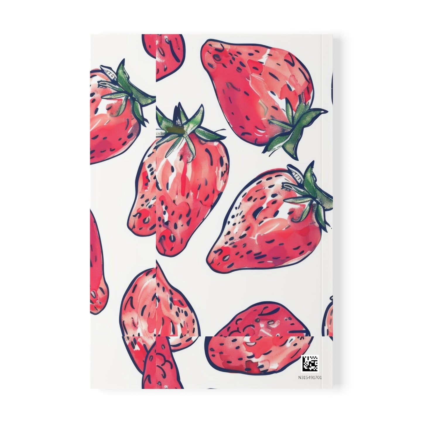 Creamy Berry Strawberry Softcover Notebook, A5