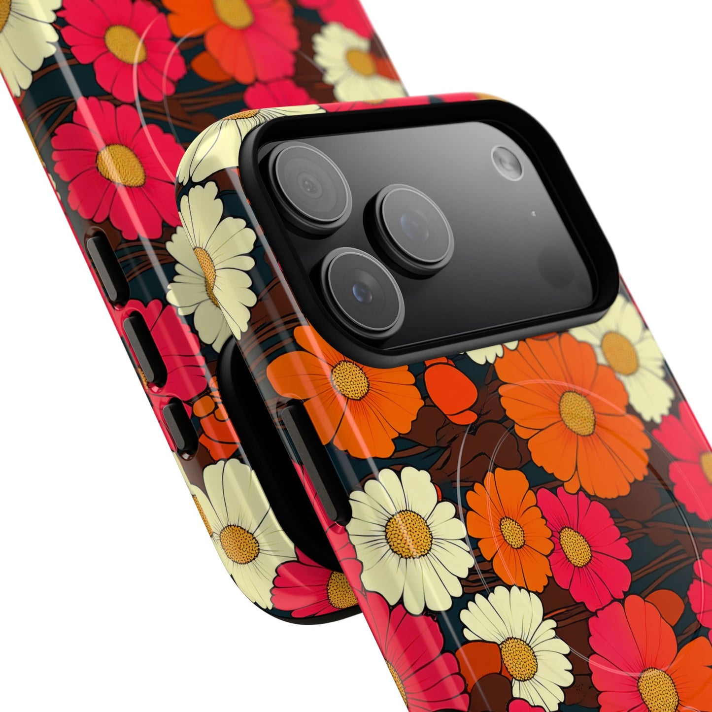 Flower Power Vintage Phone Tough Magnetic Case
