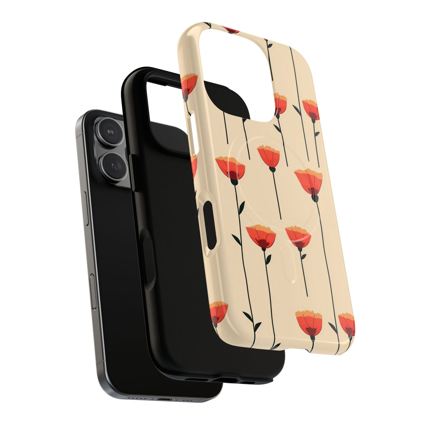 Poppy Line Tough Magnetic Phone Case