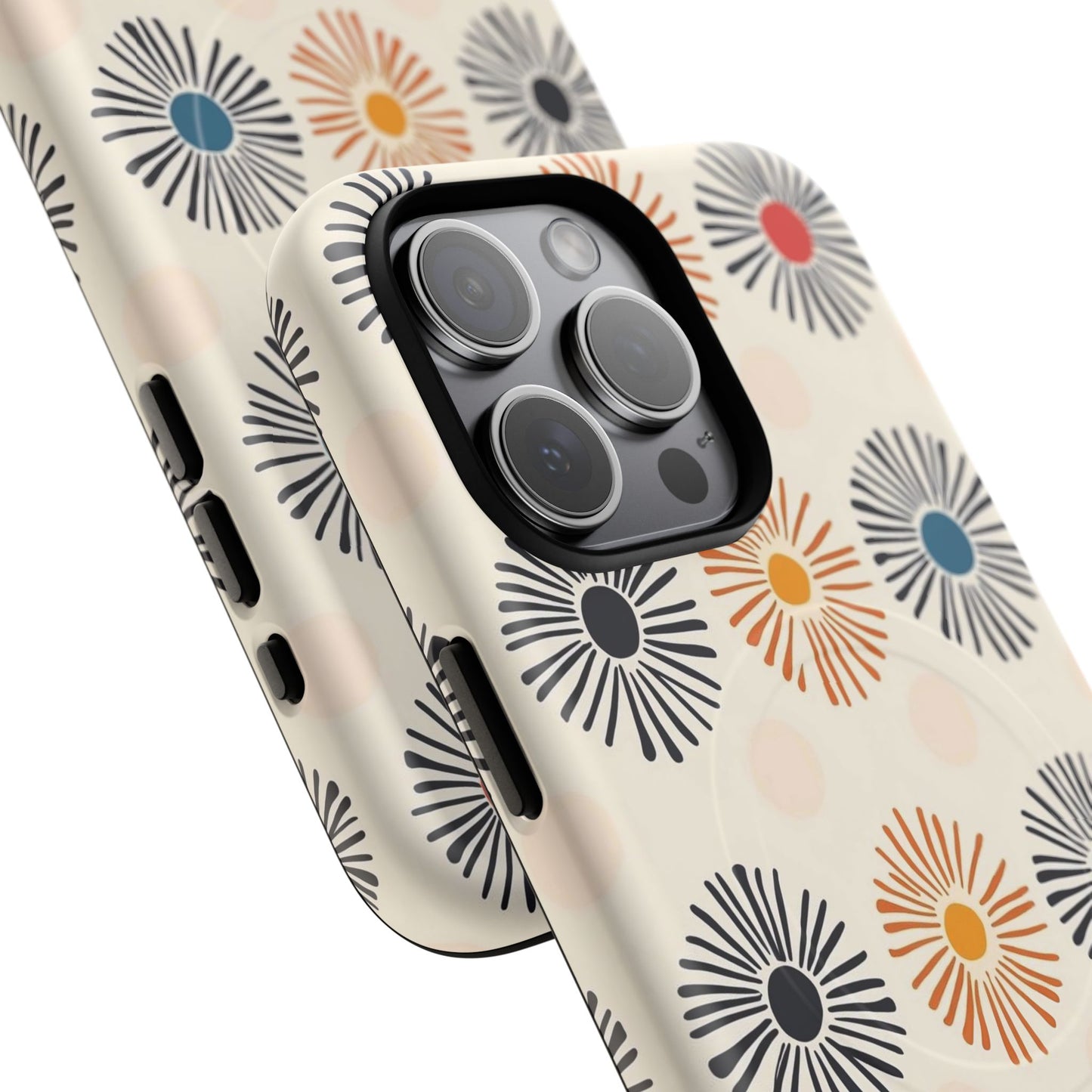 Burstwise Colorful Floral Tough Magnetic Case
