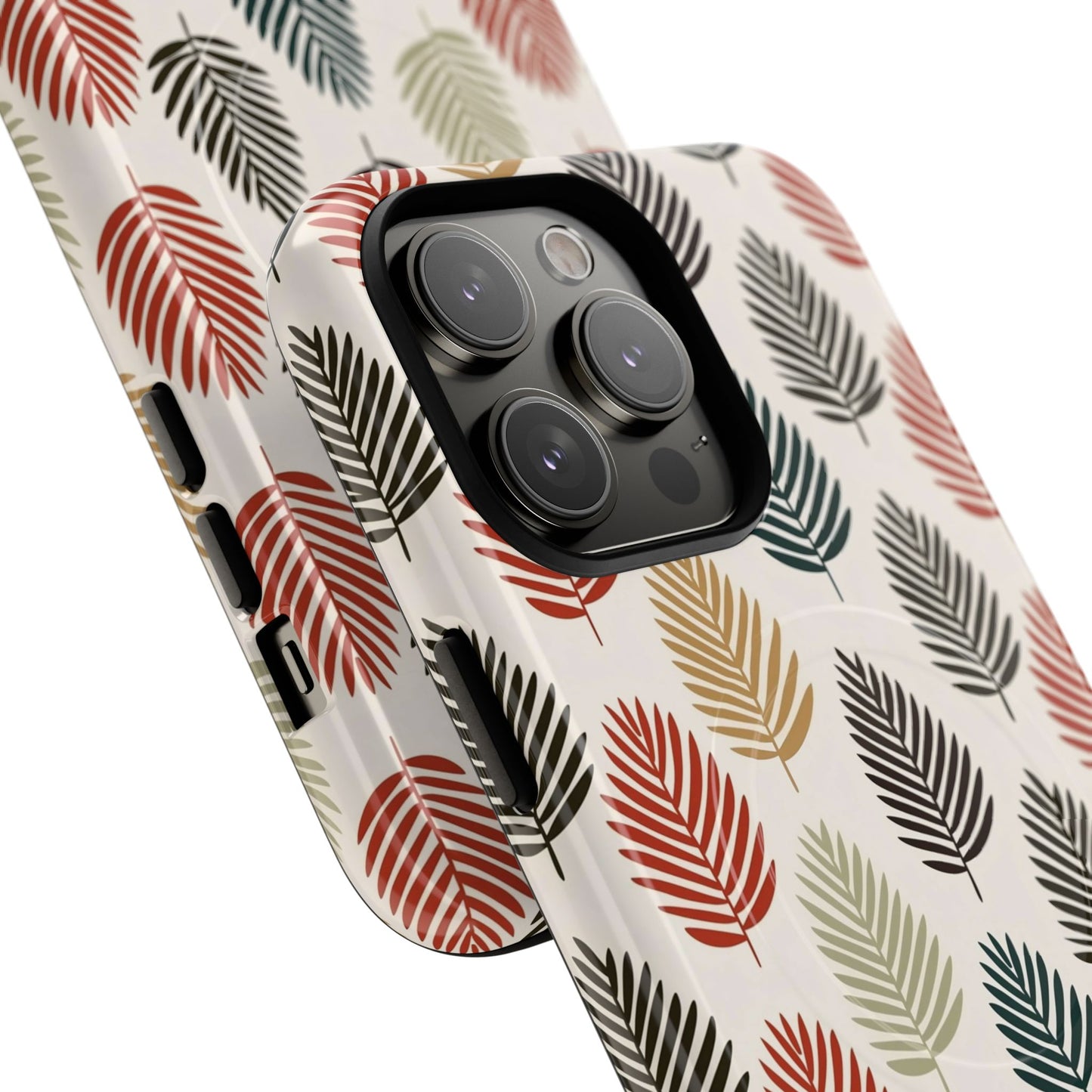 Robuste magnetische Handyhülle mit Herbstlaub-Motiv