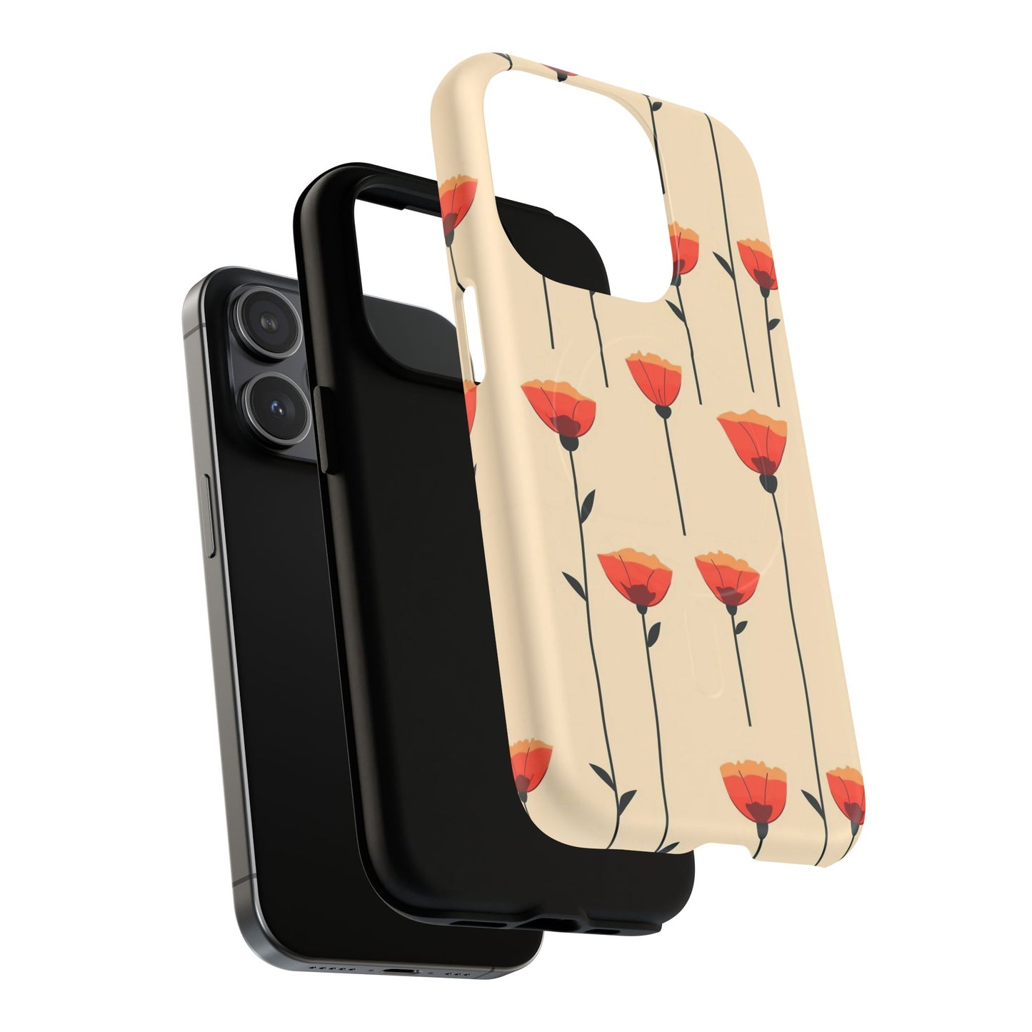 Poppy Line Tough Magnetic Phone Case
