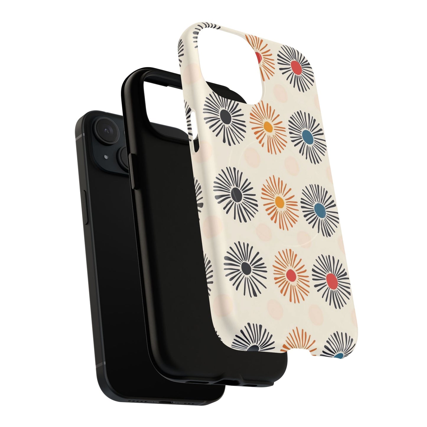 Burstwise Colorful Floral Tough Magnetic Case