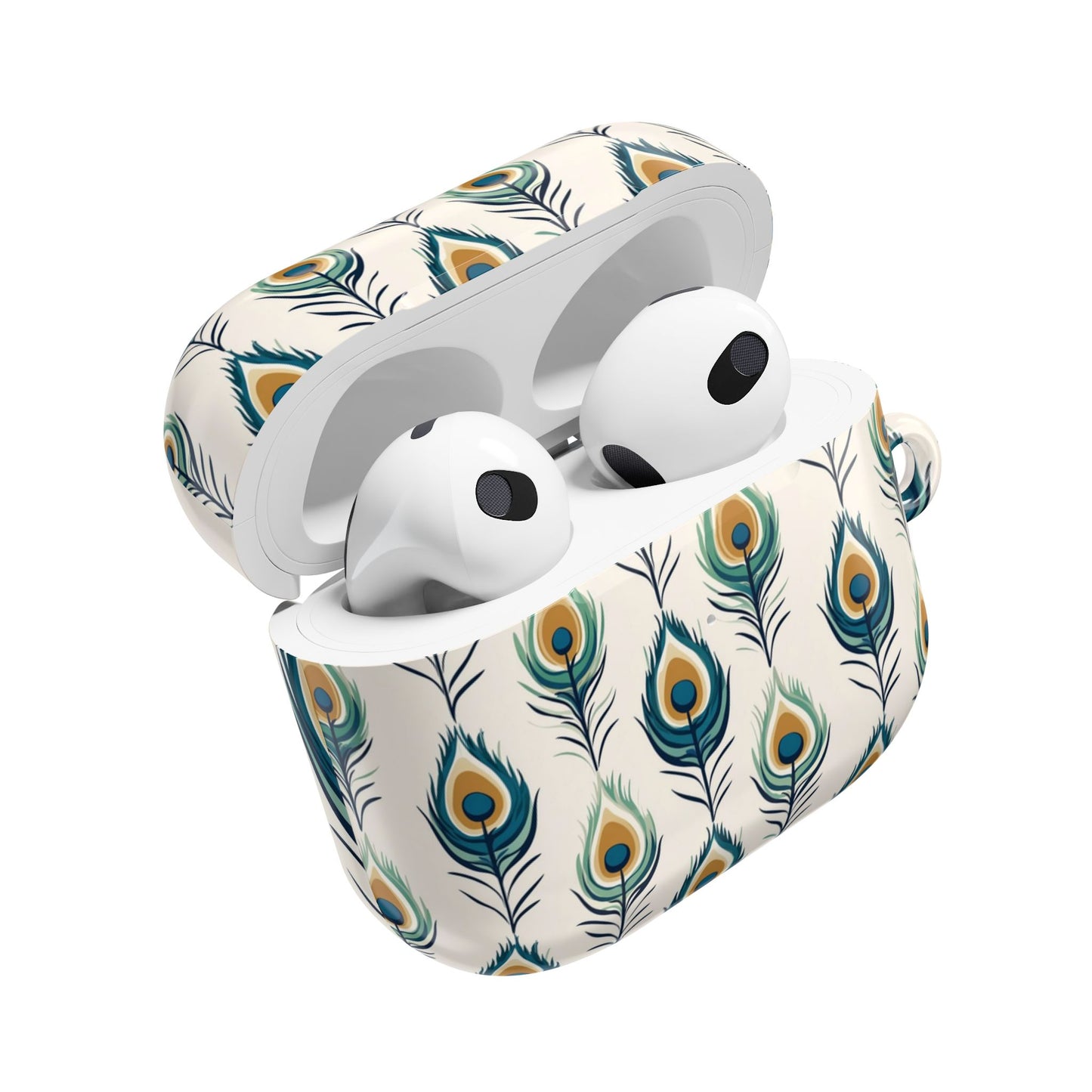 Strutting Peacock Feather AirPod Cases