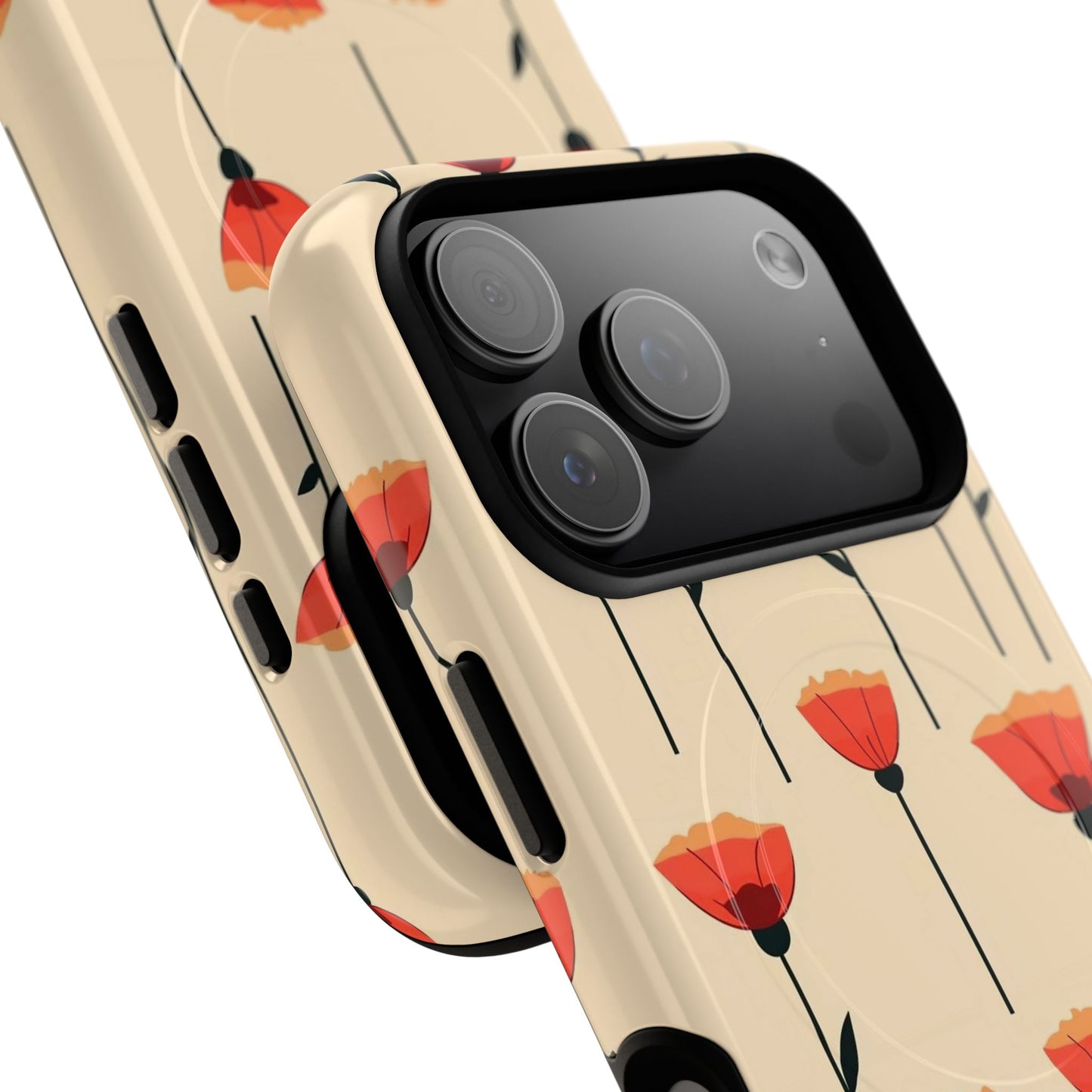 Poppy Line Tough Magnetic Phone Case