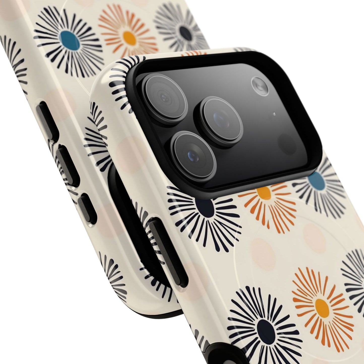 Burstwise Colorful Floral Tough Magnetic Case