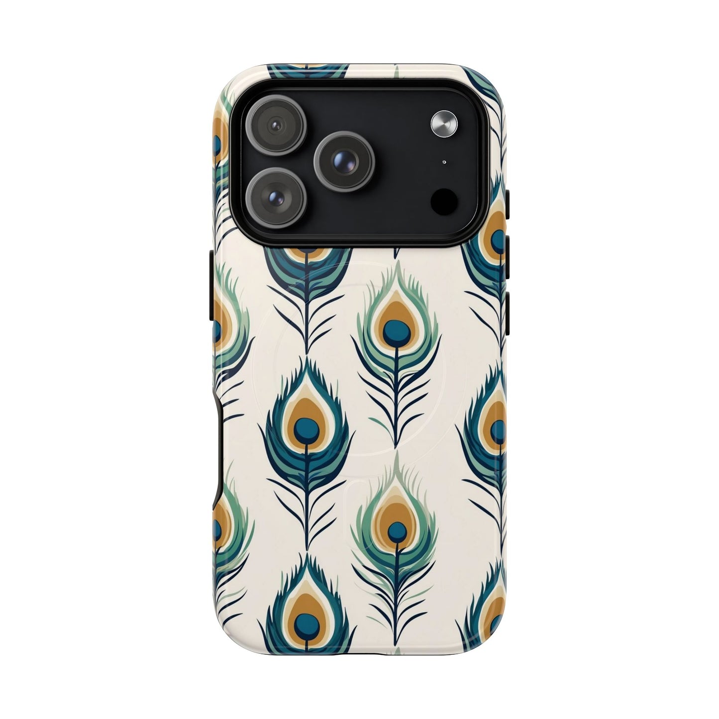 Peacock Feather Phone Tough Magnetic Case