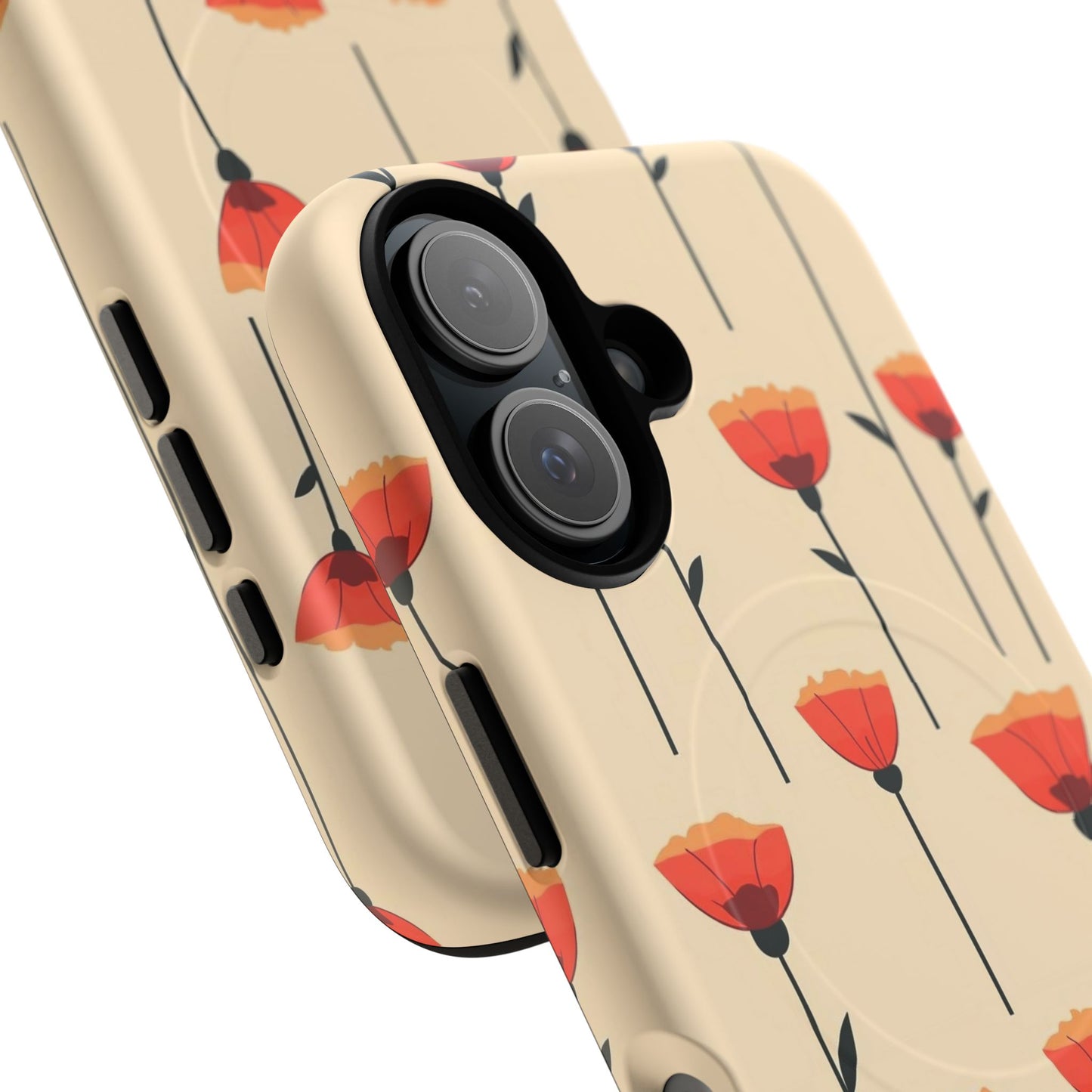 Poppy Line Tough Magnetic Phone Case