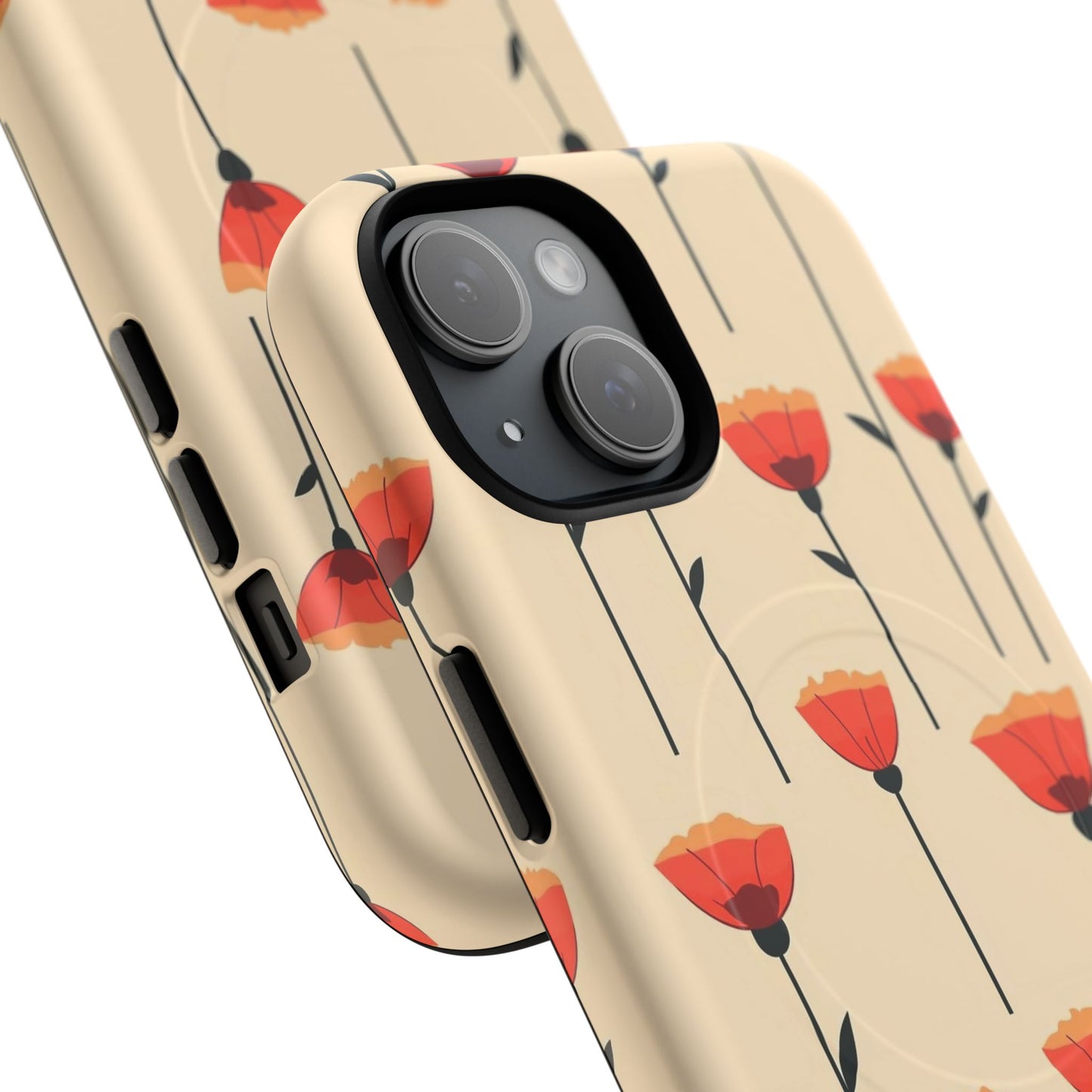Poppy Line Tough Magnetic Phone Case