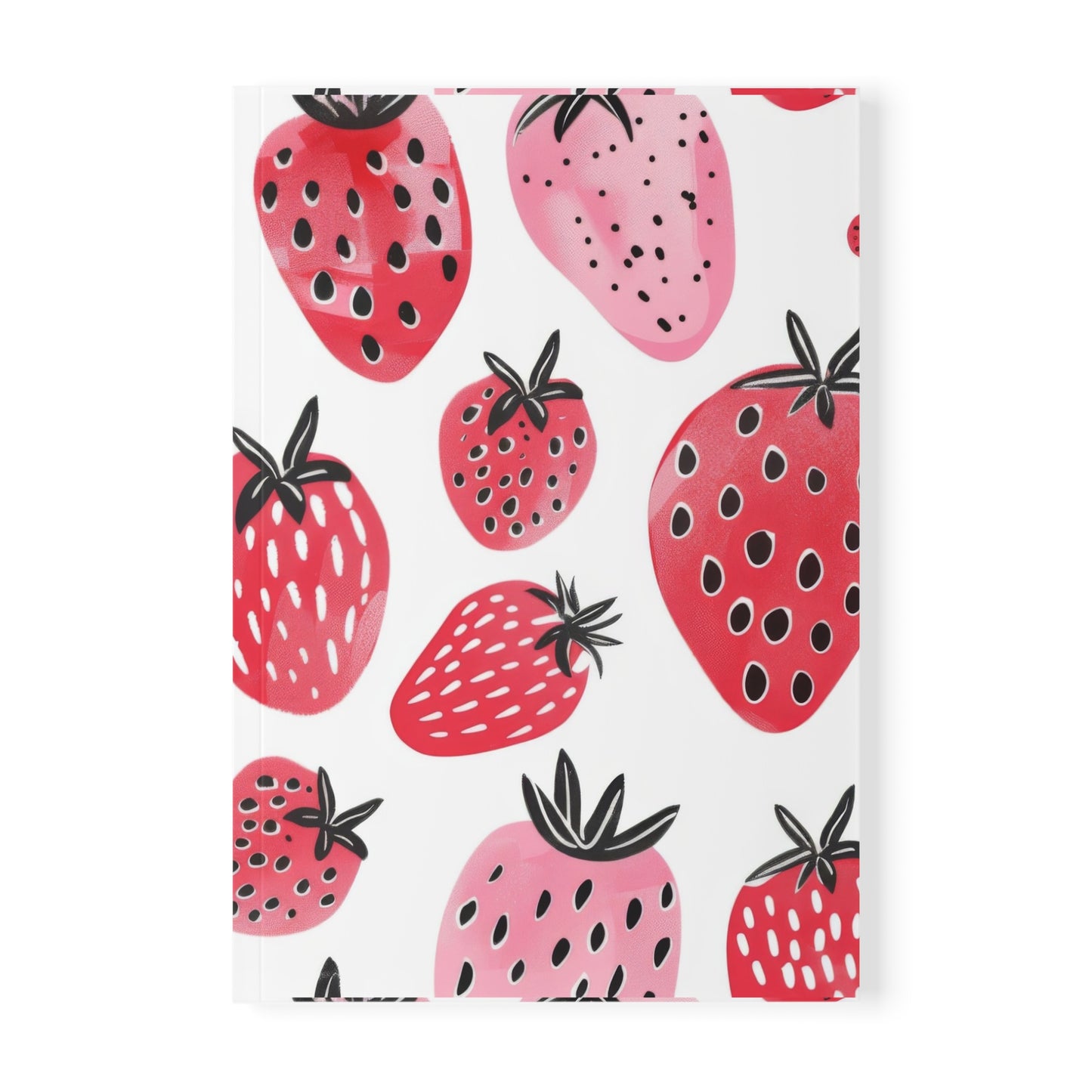 Straw Dazzle Strawberry Softcover Notebook - A5