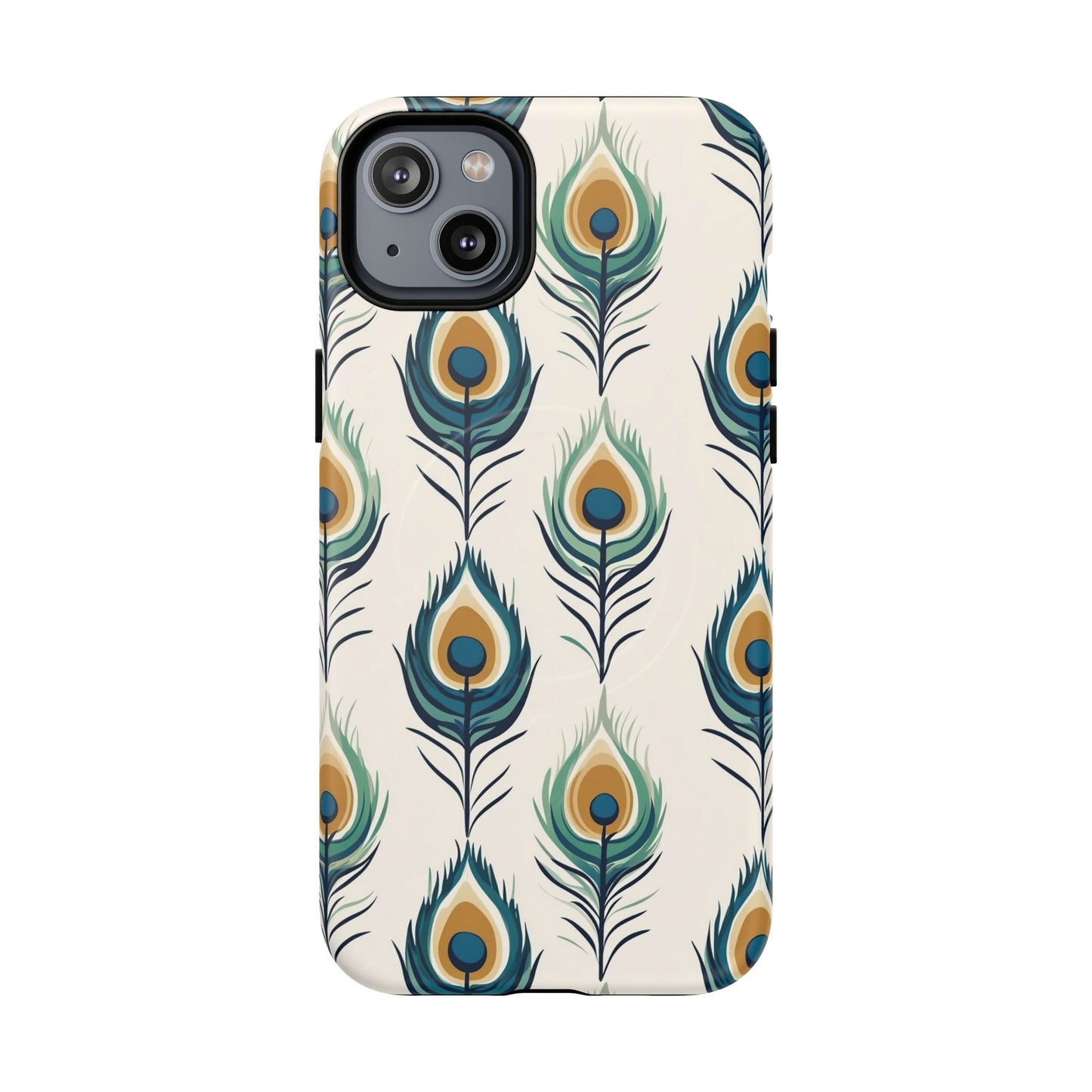 Peacock Feather Phone Tough Magnetic Case