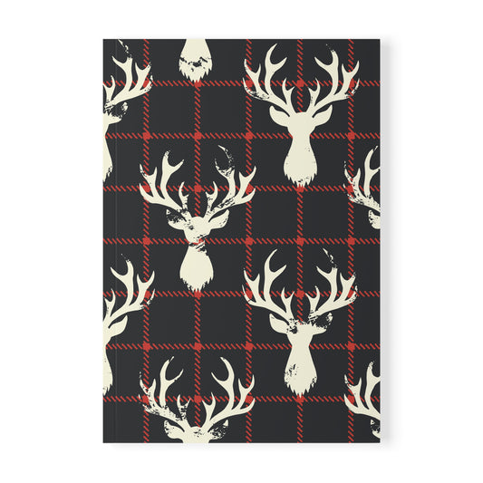 Stag Plaid Softcover Notebook, A5