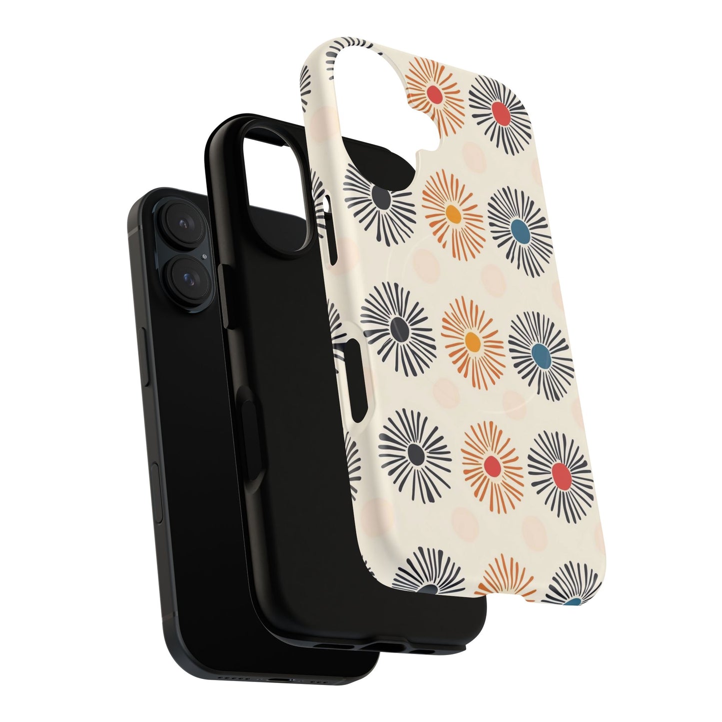 Burstwise Colorful Floral Tough Magnetic Case
