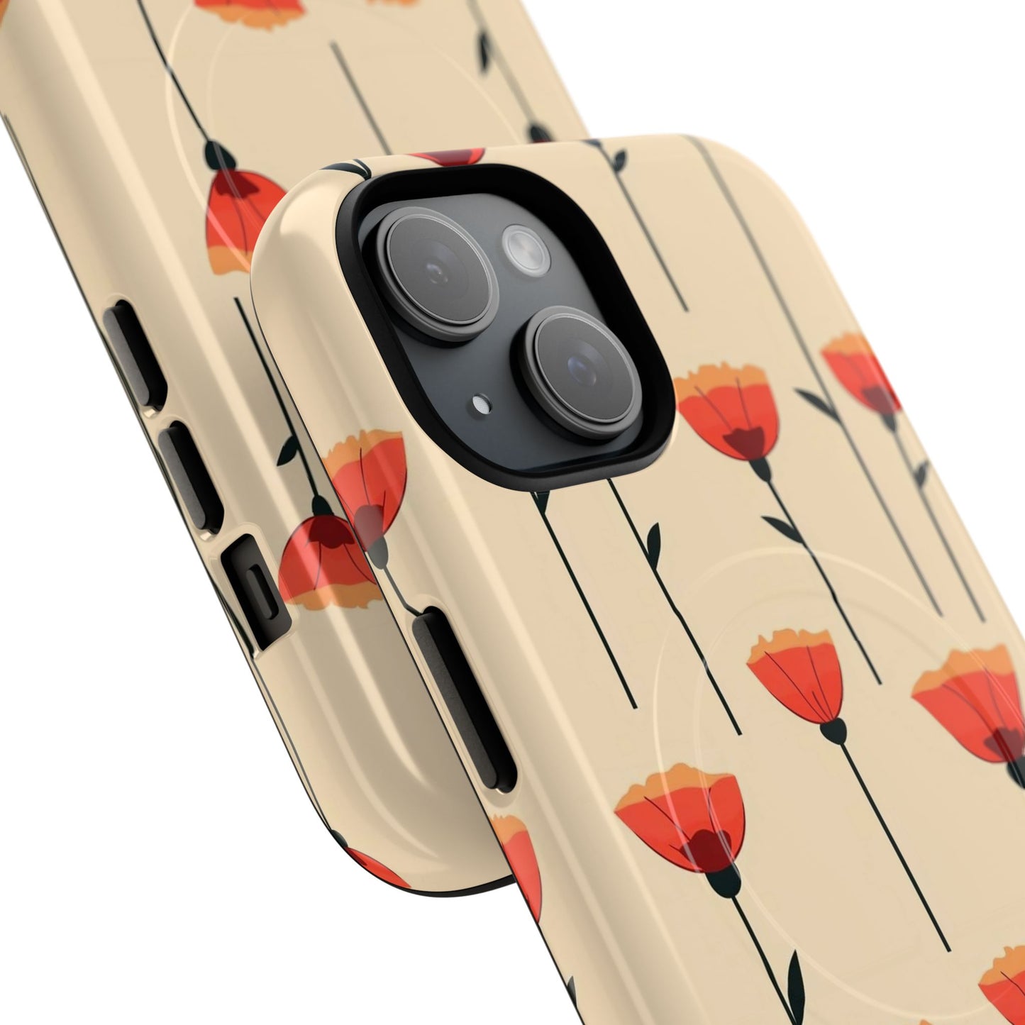 Poppy Line Tough Magnetic Phone Case