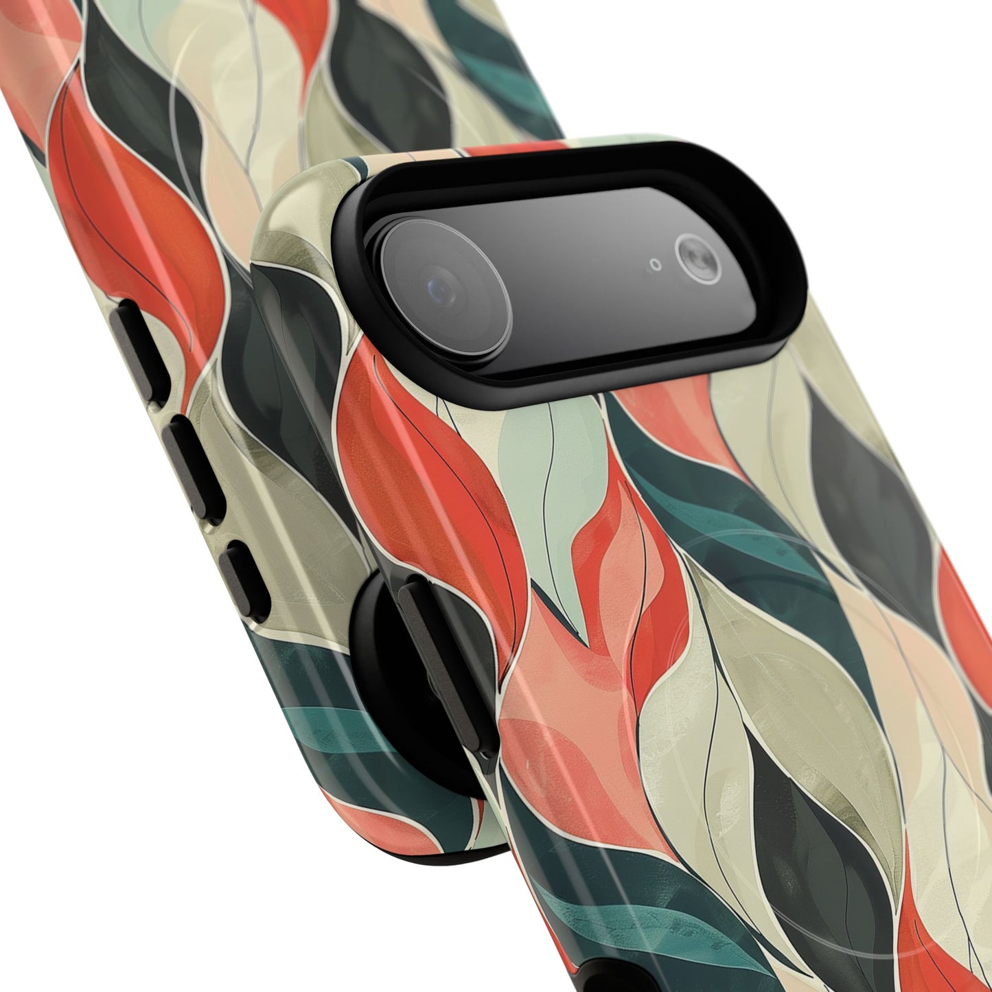 Soft Swirl Floral Tough Magnetic Case