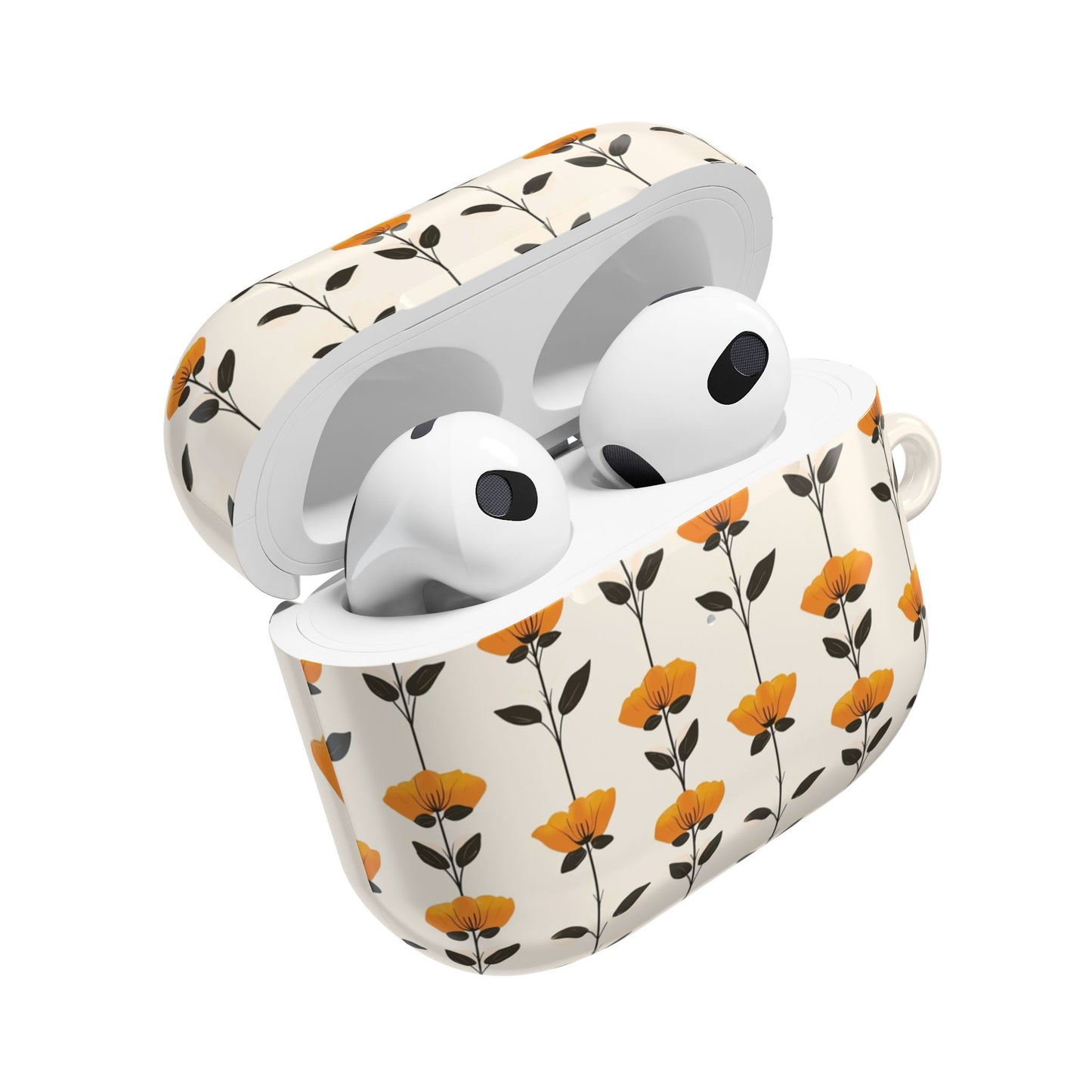 Golden Flowers AirPod Case