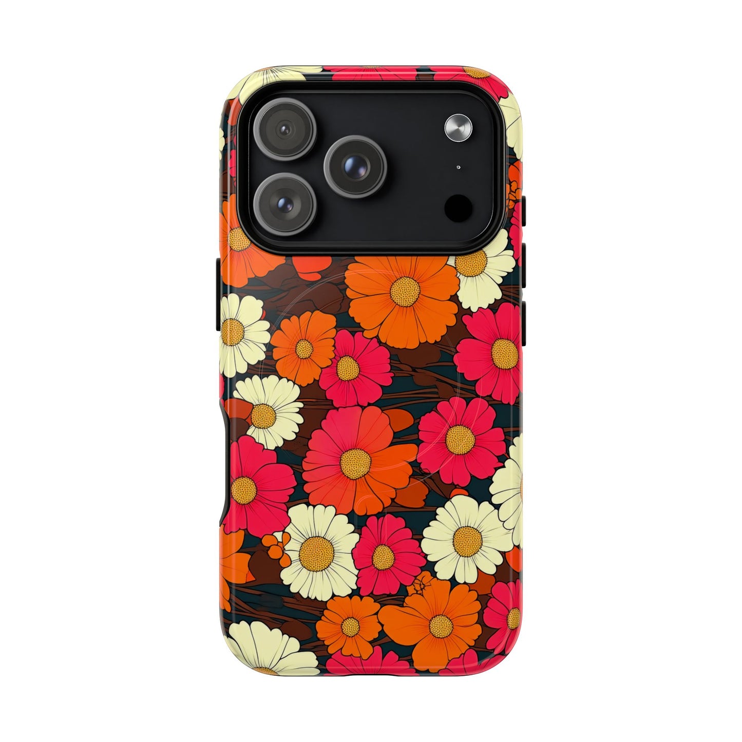 Flower Power Vintage Phone Tough Magnetic Case