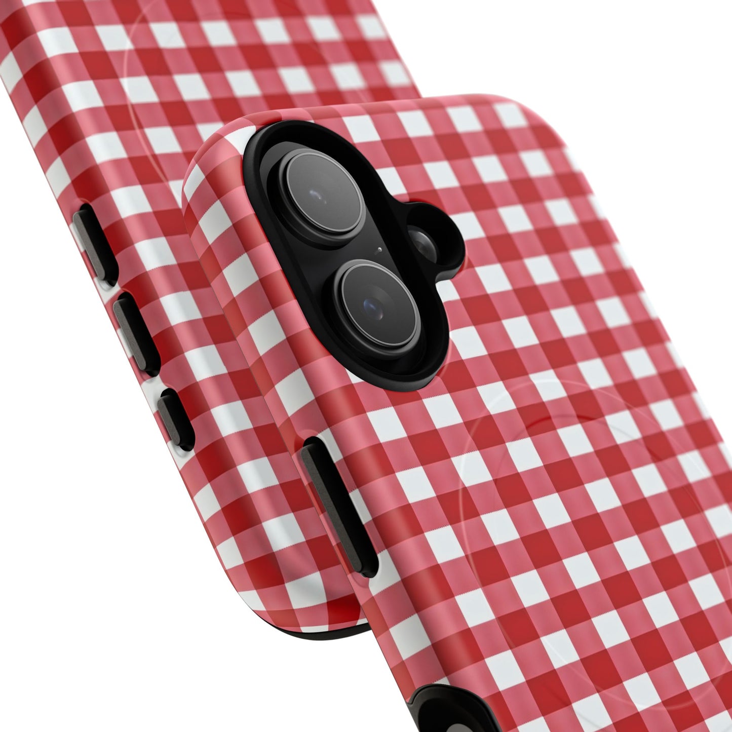 Red Plaid Tough Magnetic Phone Case