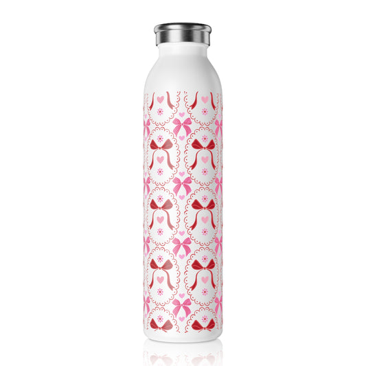 Coquette Bow Slim Water Bottle