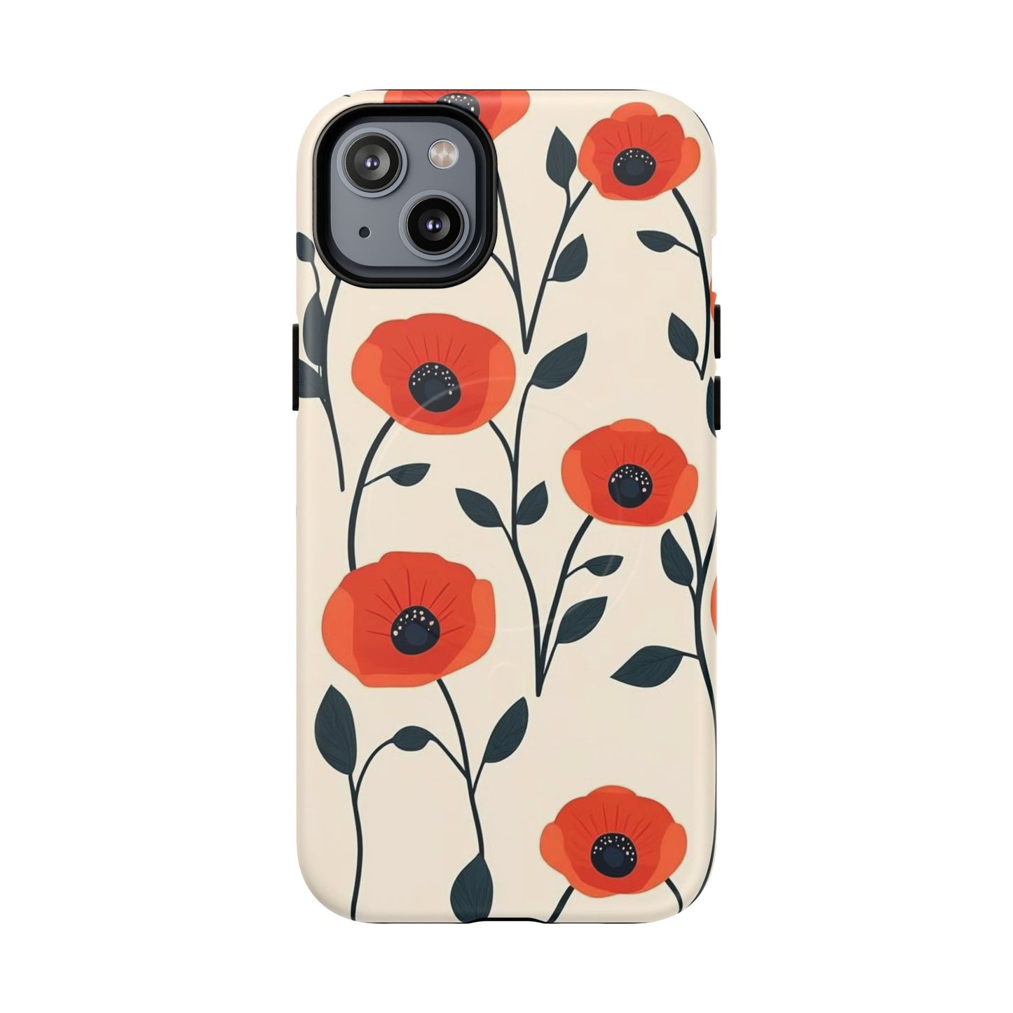 Poppy Fields Tough Magnetic Phone Case