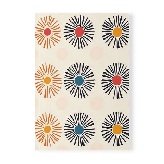 Burstwise - Colorful Floral A5 Softcover Notebook