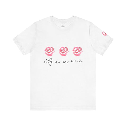 La Vie en Rose Unisex Jersey Tee