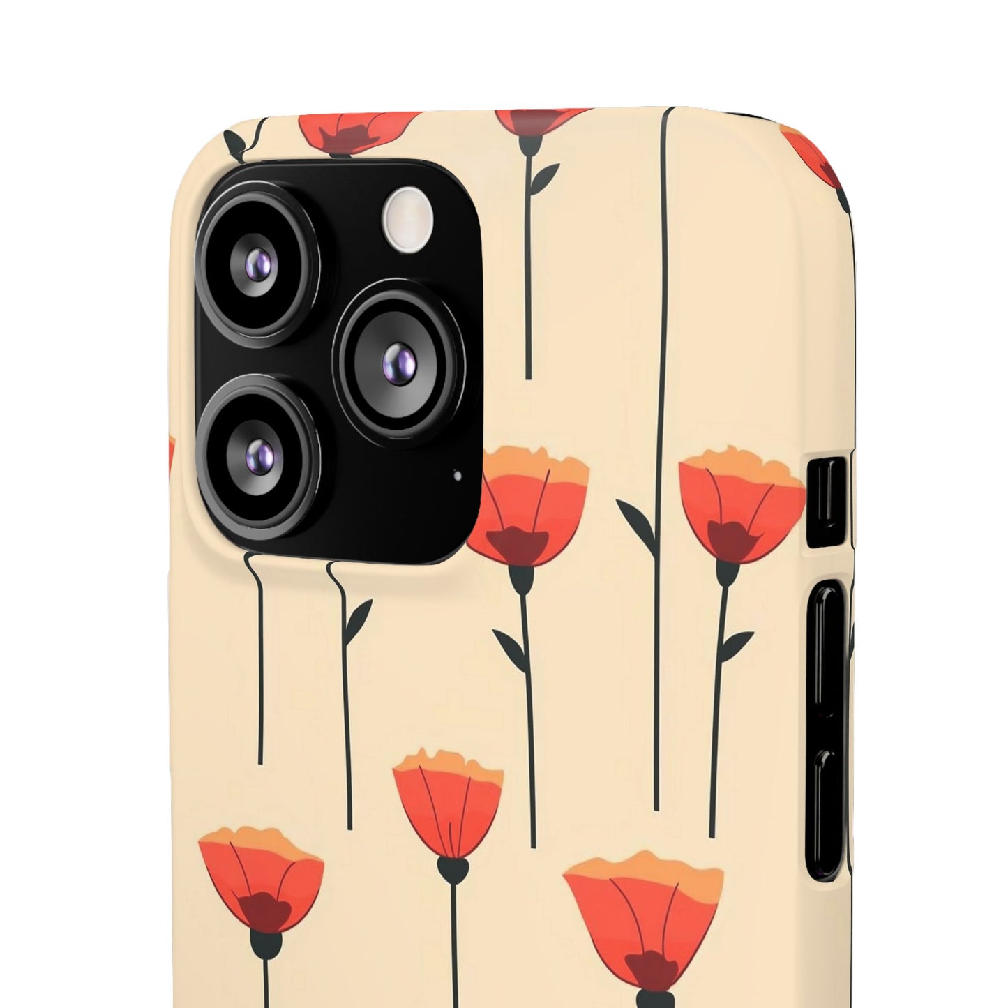 Poppy Line Snap Phone Case