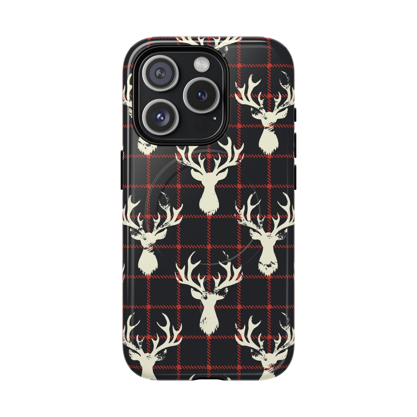 Stag Plaid Tough Magnetic Case