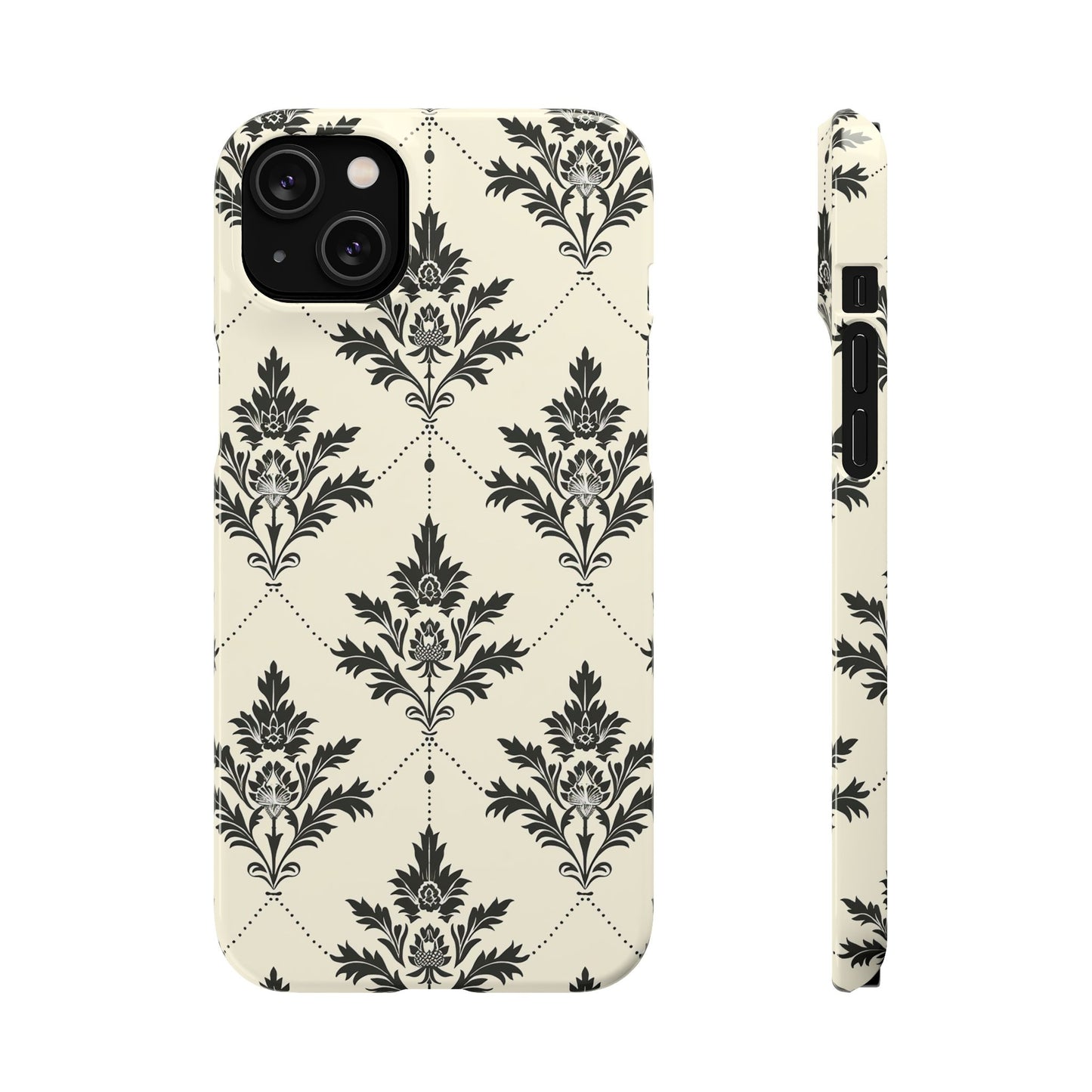 Midnight Damask Snap Case
