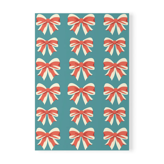 Bow Journey - Festive Bow Notebook: A5 Softcover Journal
