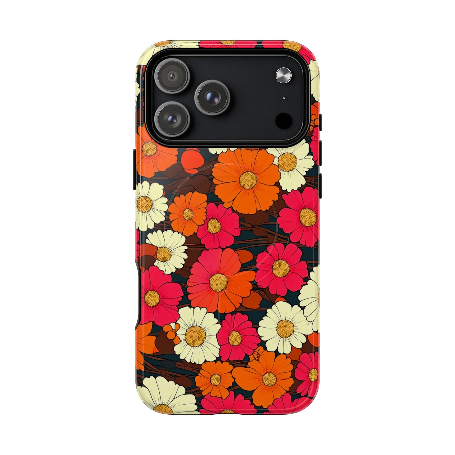 Flower Power Vintage Phone Tough Magnetic Case