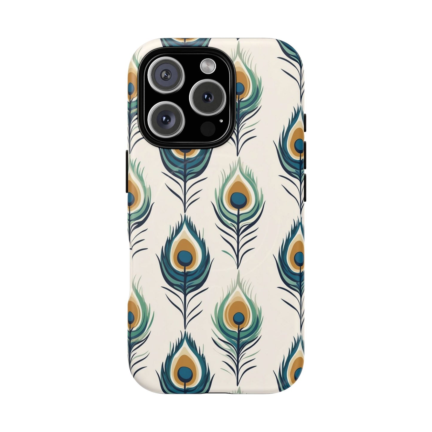 Peacock Feather Phone Tough Magnetic Case