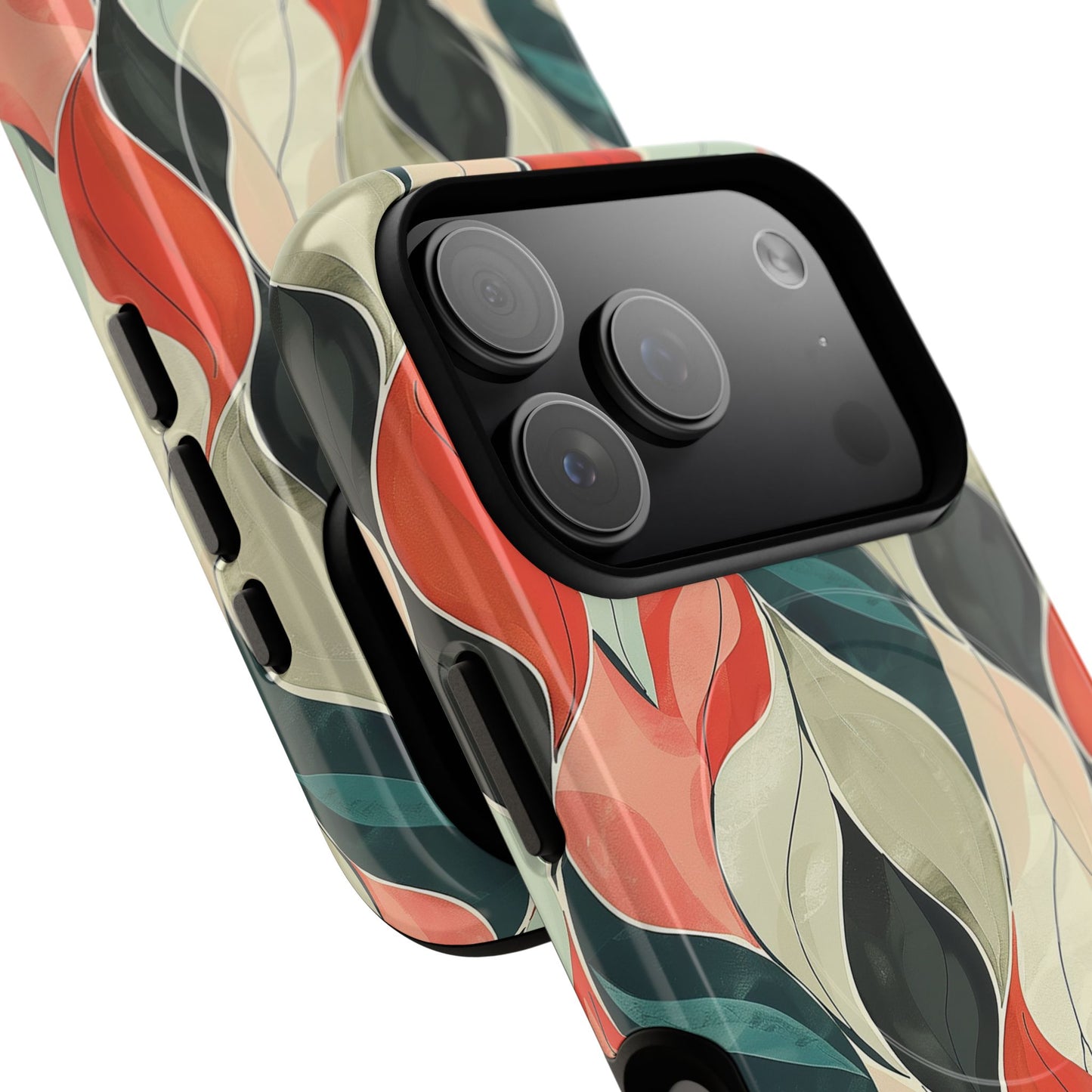 Soft Swirl Floral Tough Magnetic Case