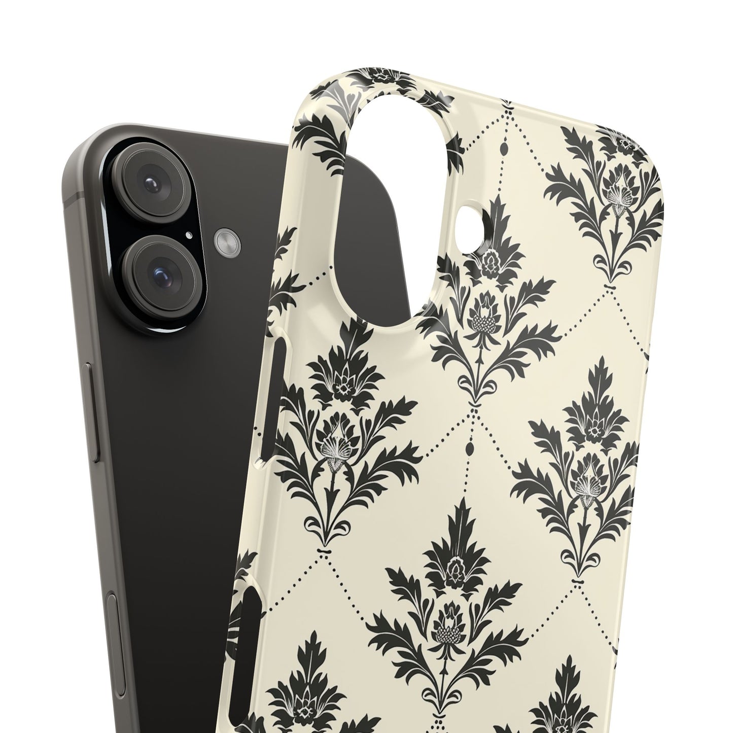 Midnight Damask Snap Case