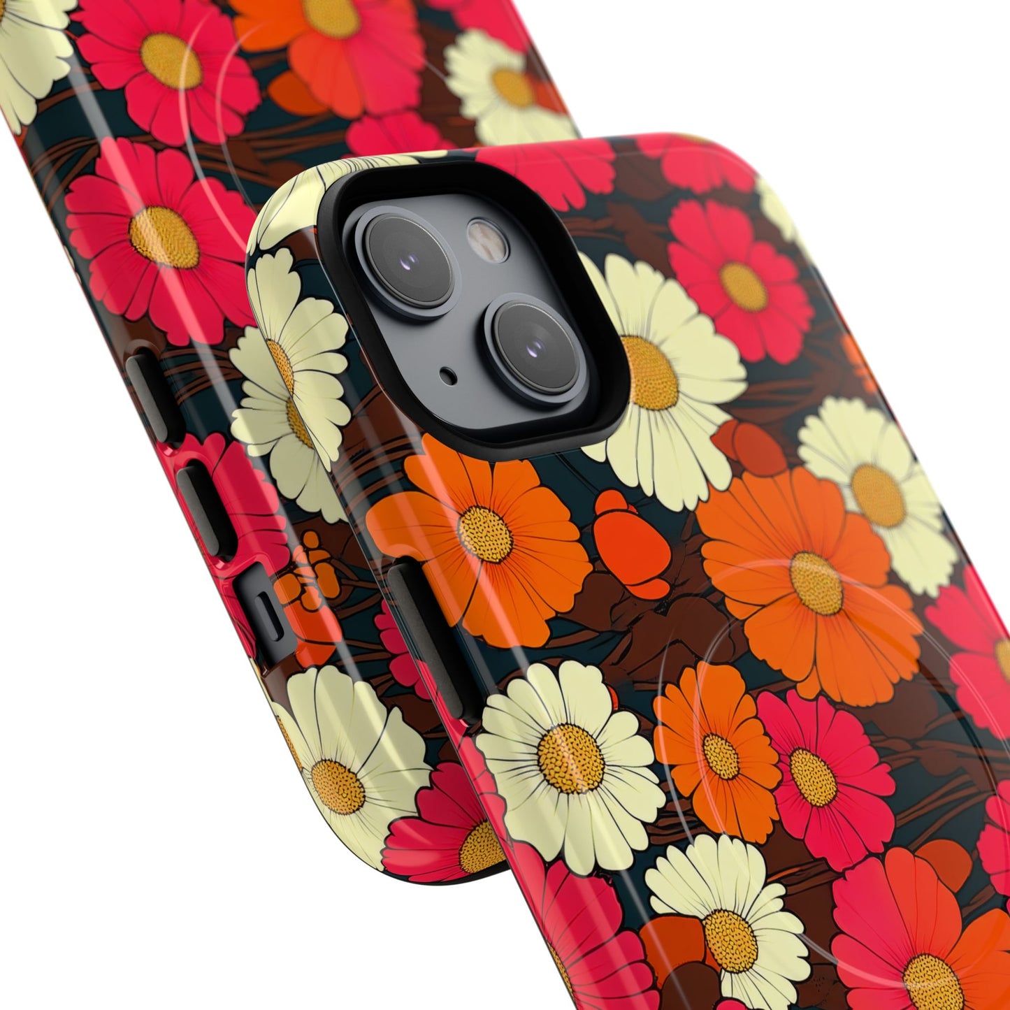 Flower Power Vintage Phone Tough Magnetic Case