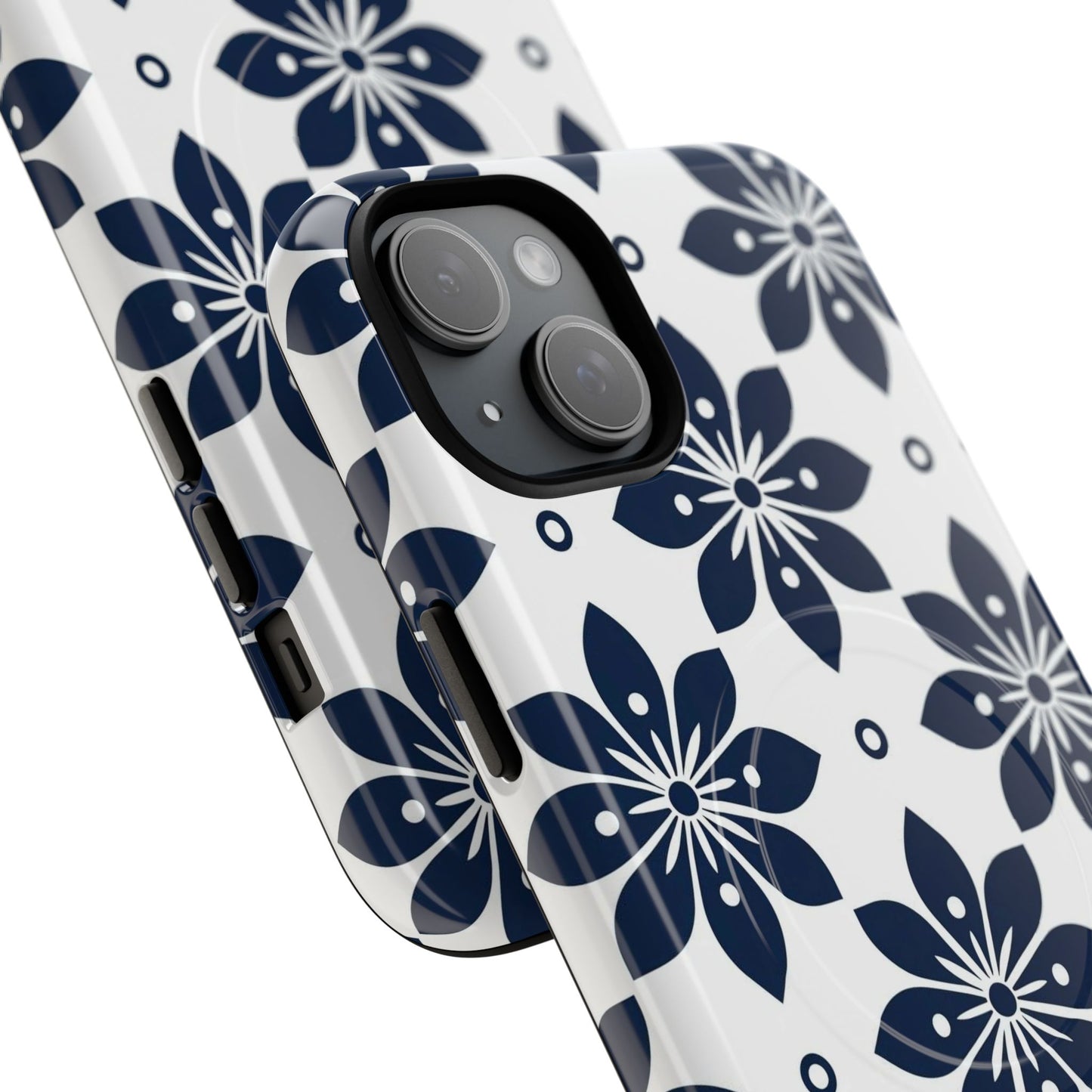 Azure Lattice Tough Magnetic Case