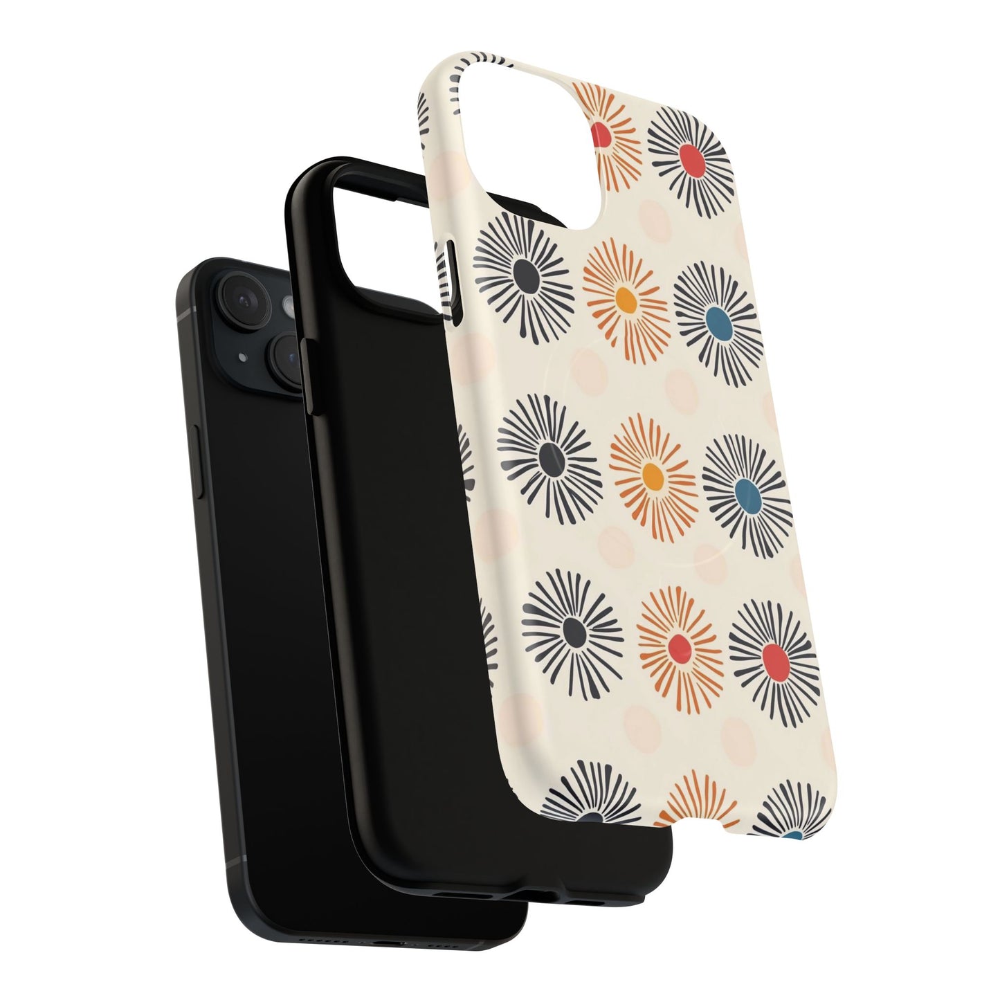 Burstwise Colorful Floral Tough Magnetic Case