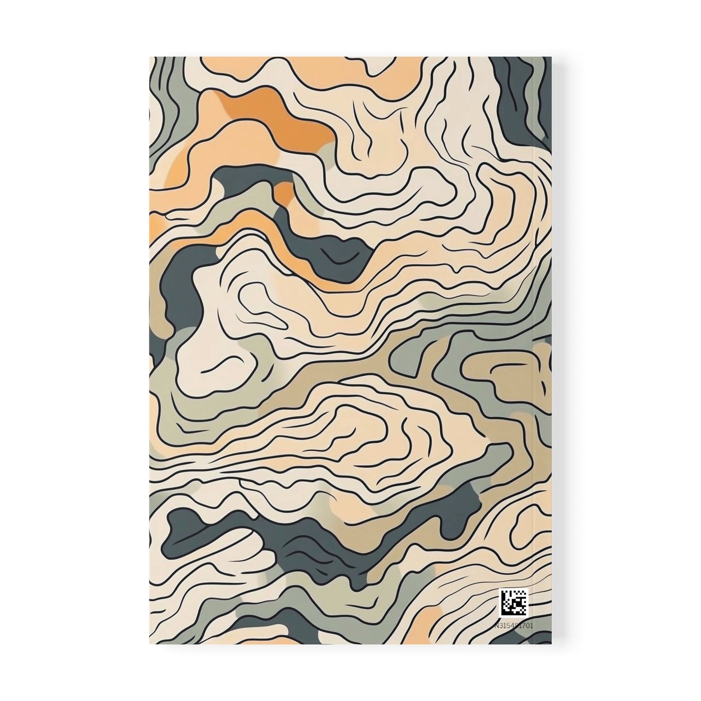 Earthy Abstract Softcover Notebook A5