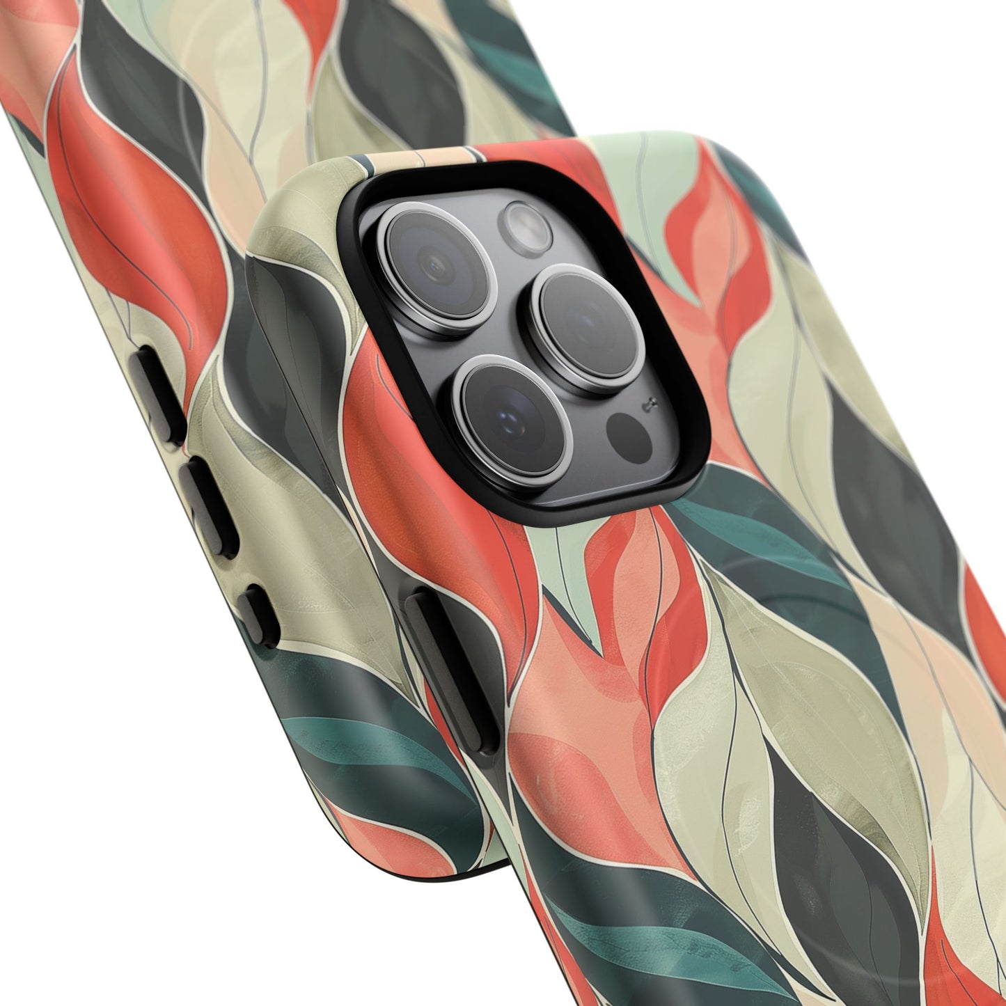 Soft Swirl Floral Tough Magnetic Case