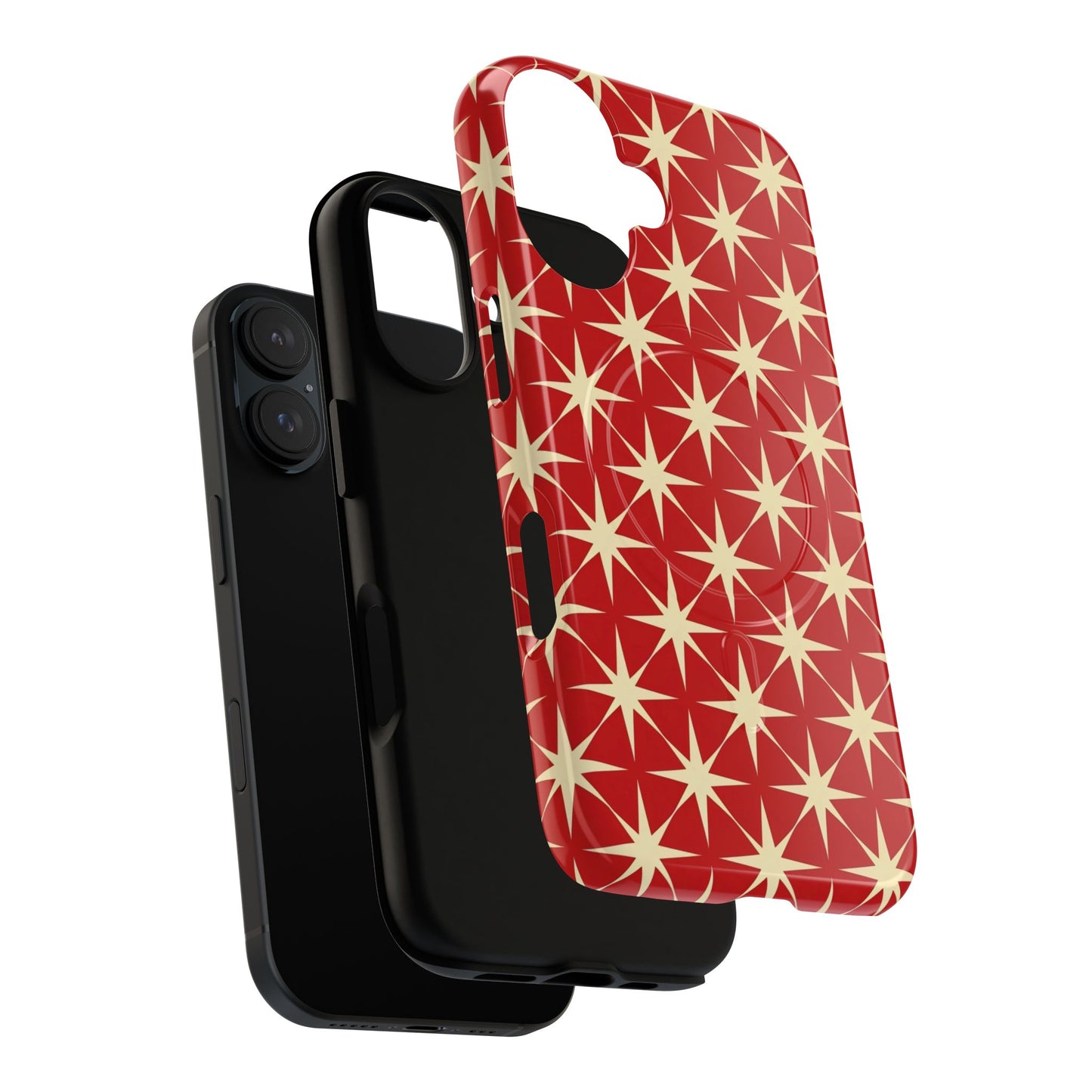 Crimson Star Tough Magnetic Phone Case