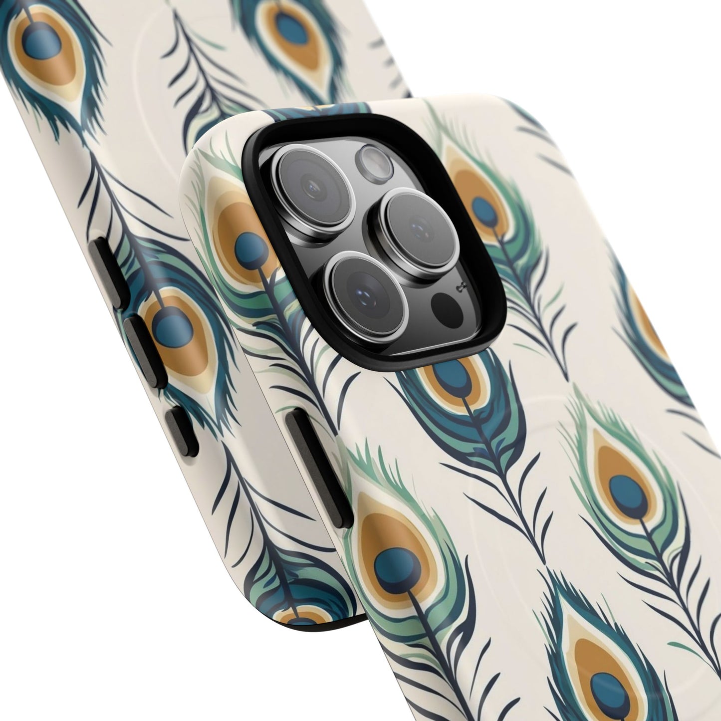 Peacock Feather Phone Tough Magnetic Case
