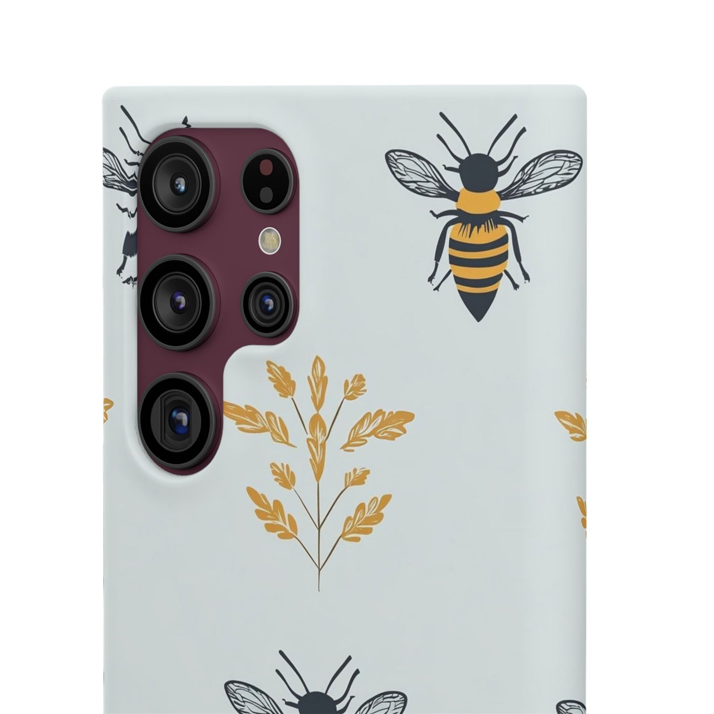 Blue Buzzing Bees Snap Case
