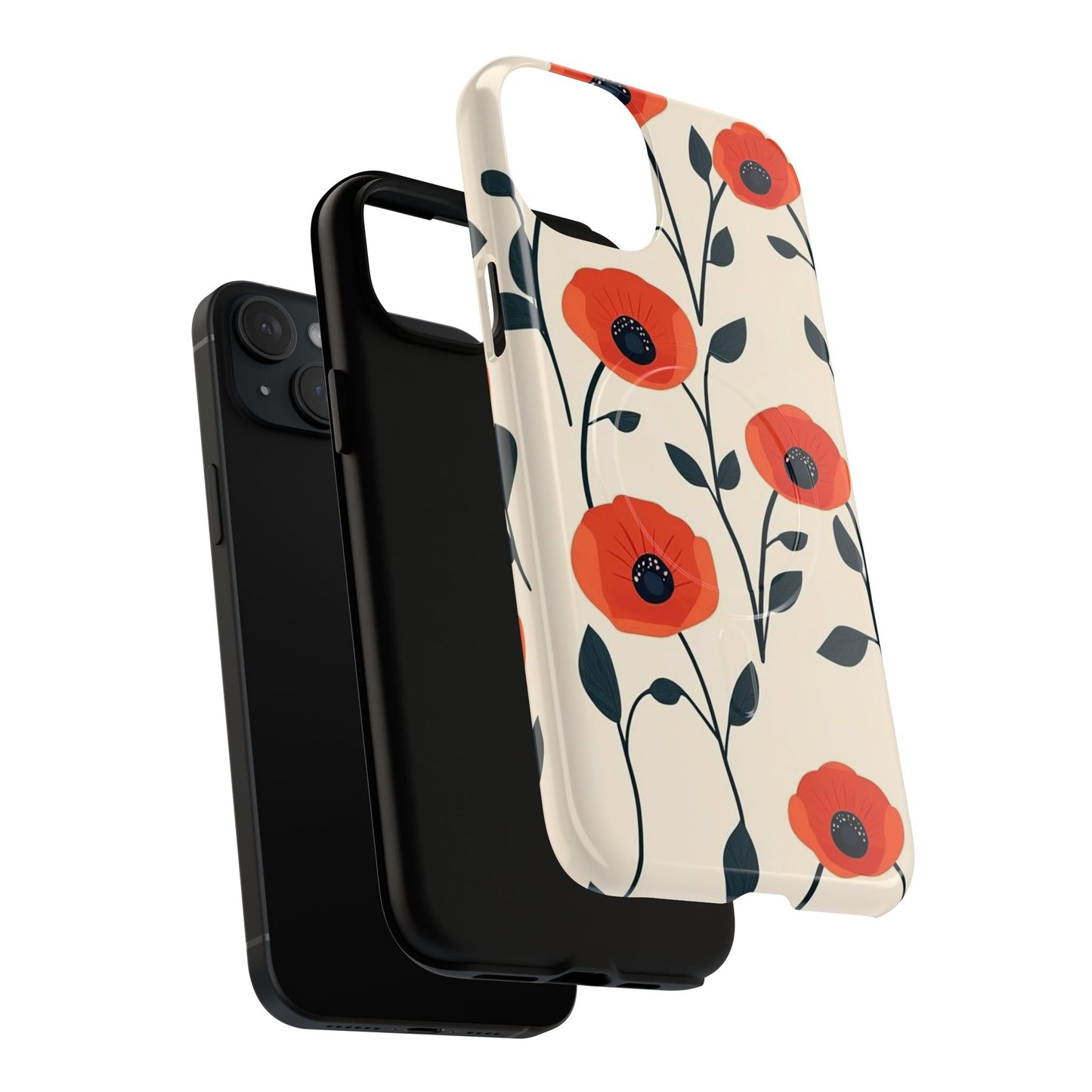 Poppy Fields Tough Magnetic Phone Case