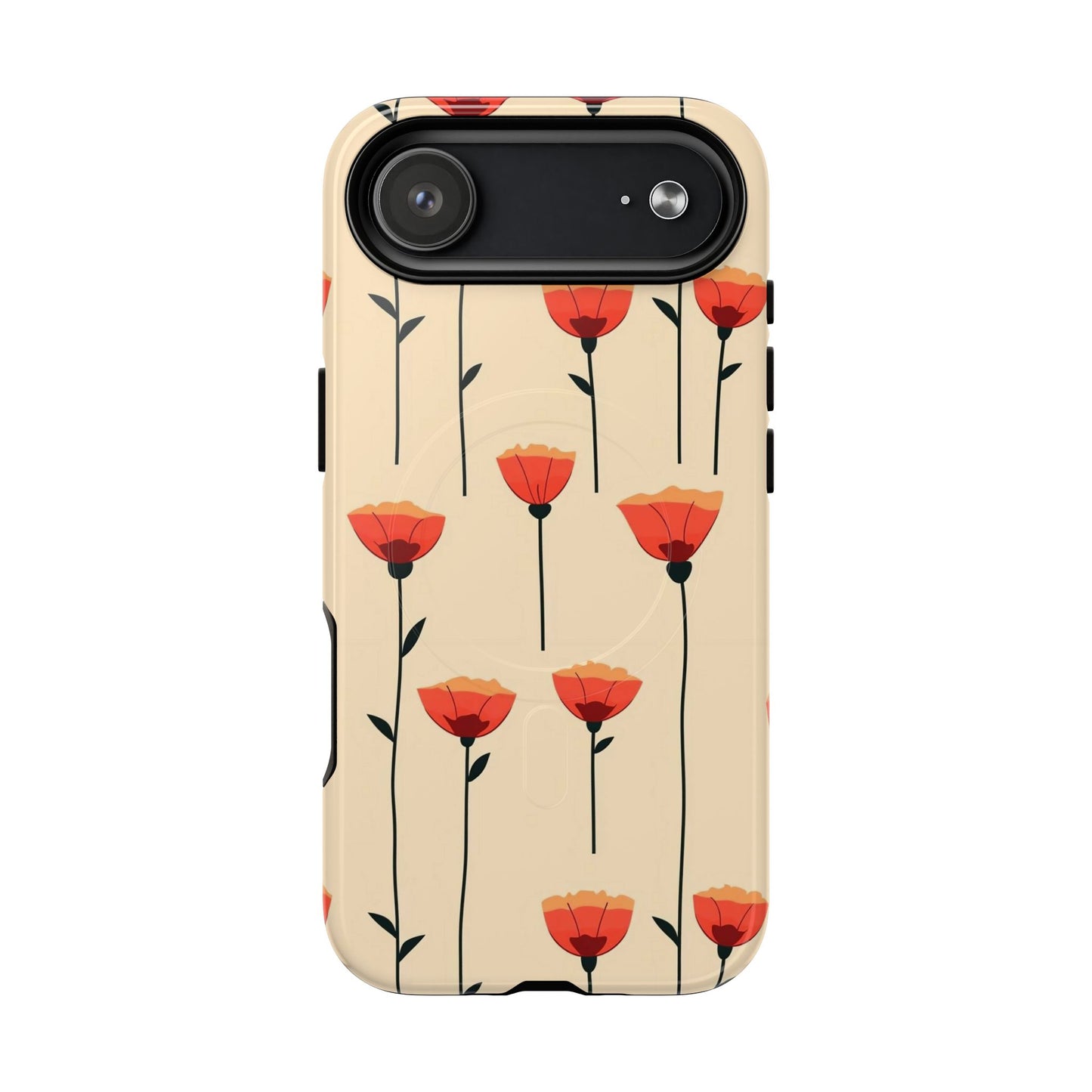 Poppy Line Tough Magnetic Phone Case