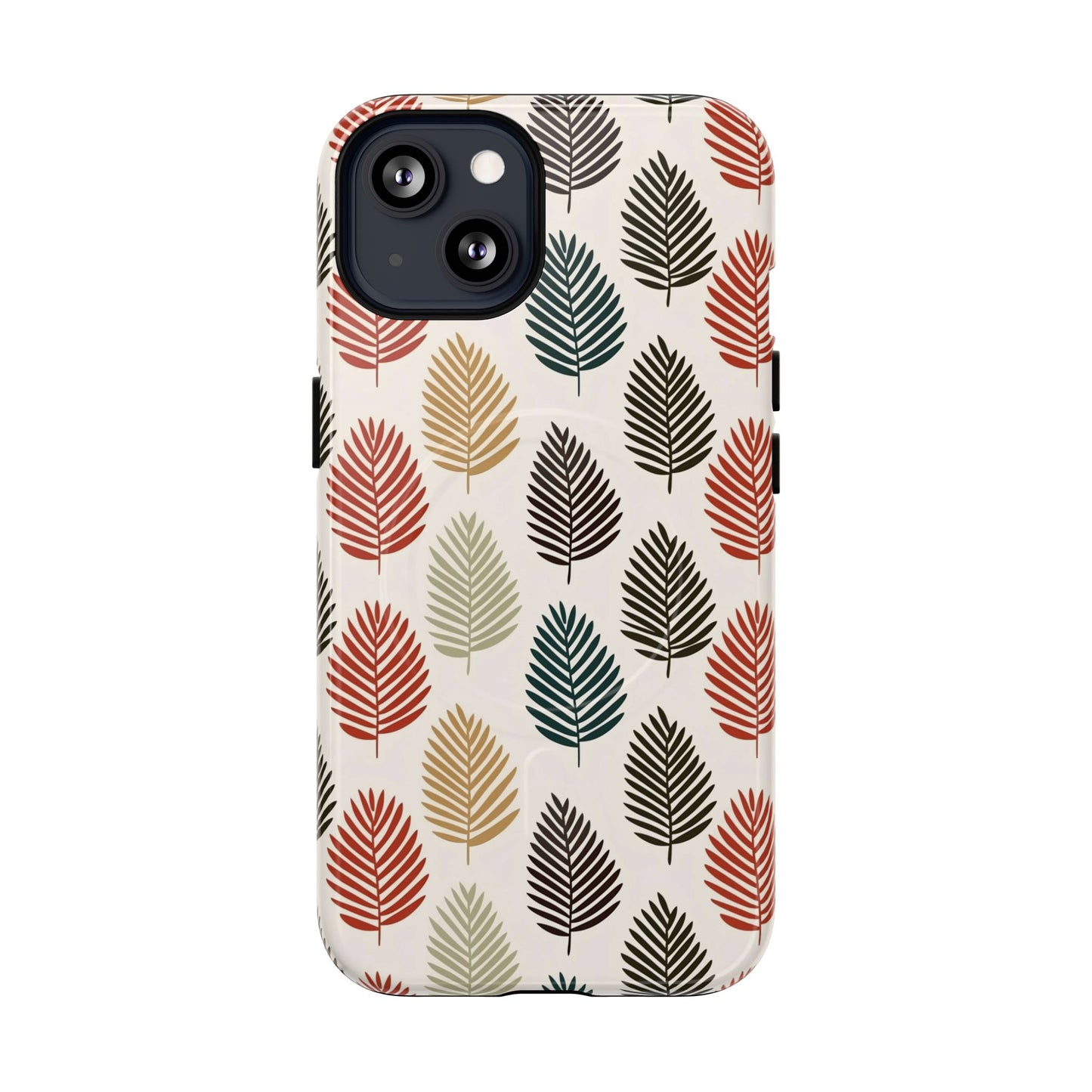 Robuste magnetische Handyhülle mit Herbstlaub-Motiv