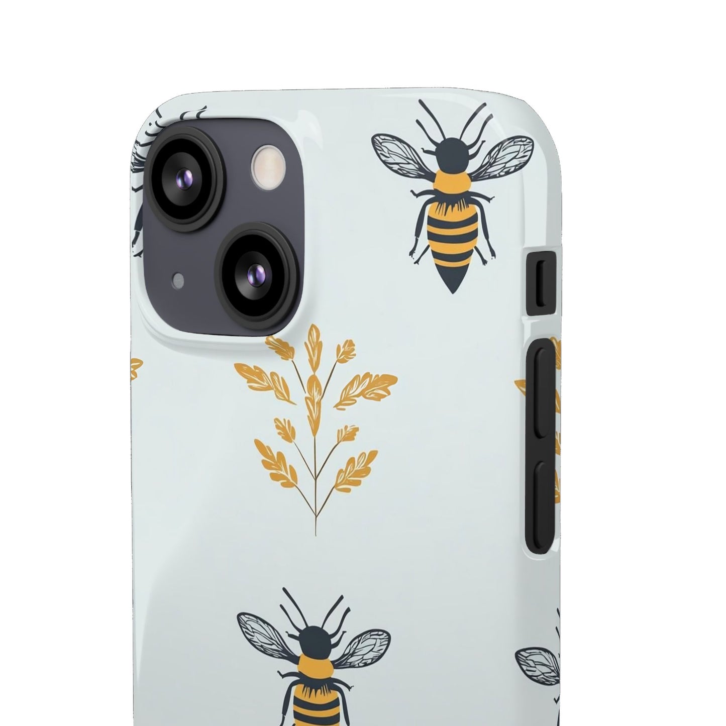 Blue Buzzing Bees Snap Case
